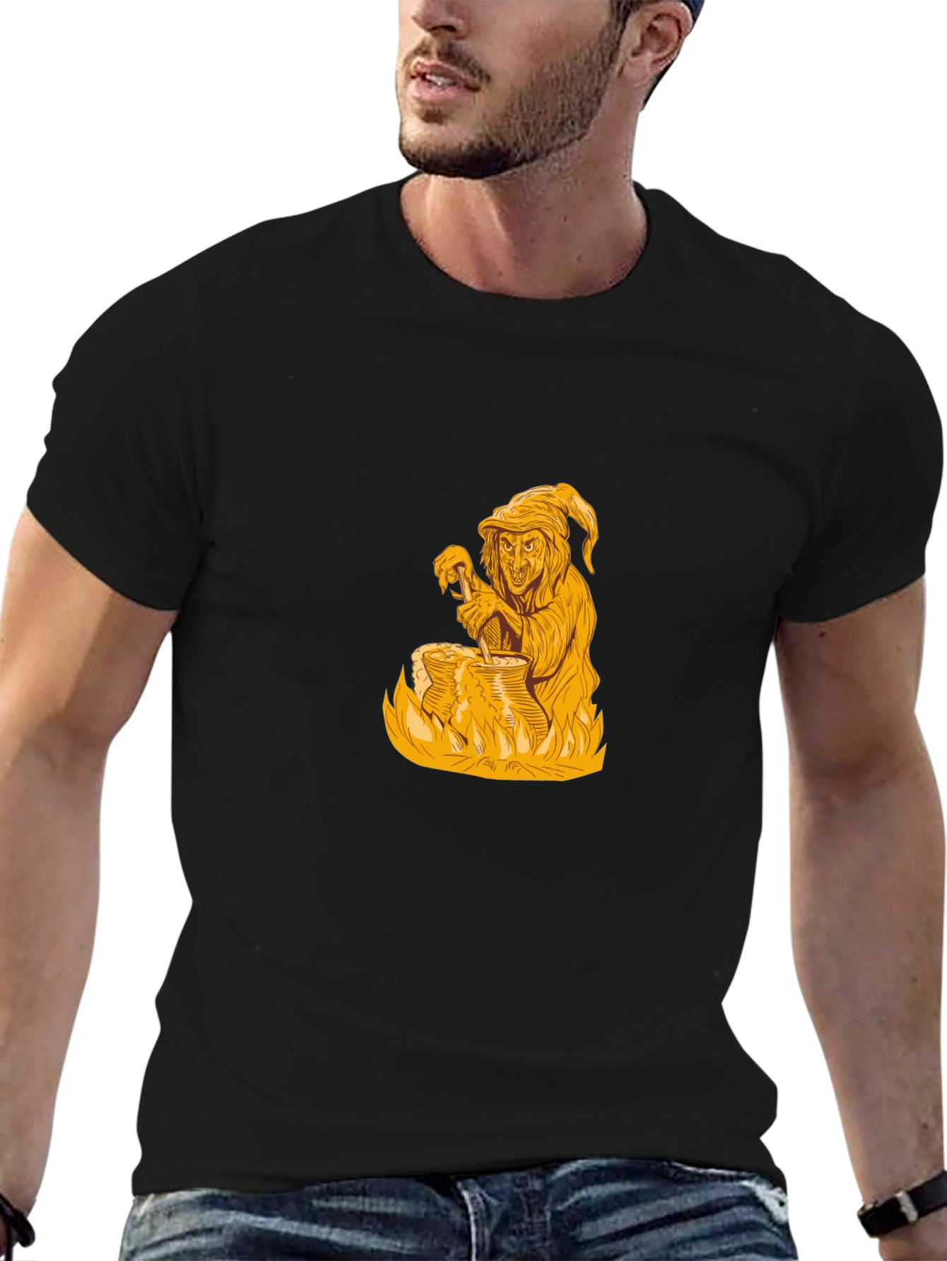 Witch Brew Graphic Black T-Shirt