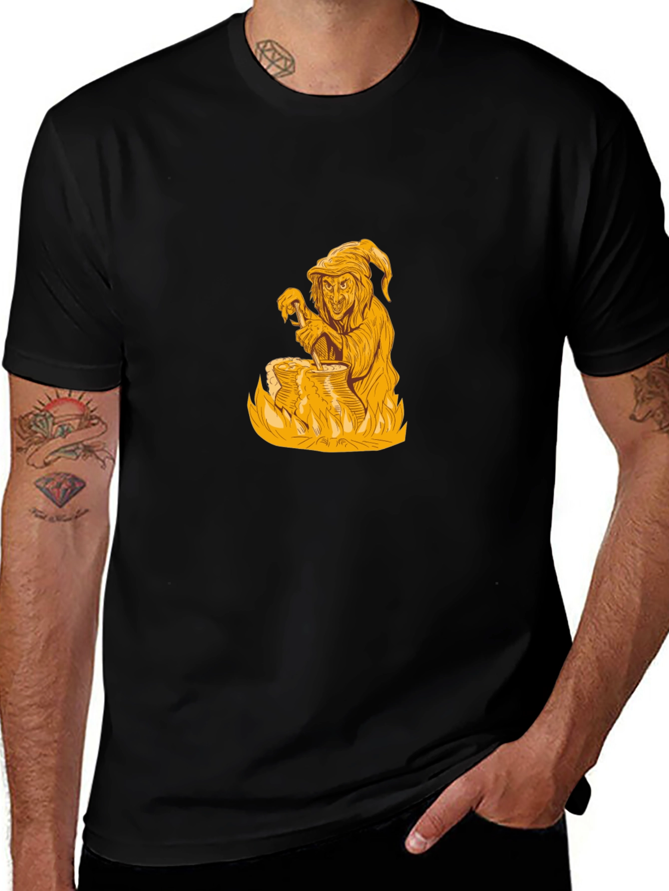Witch Brew Graphic Black T-Shirt