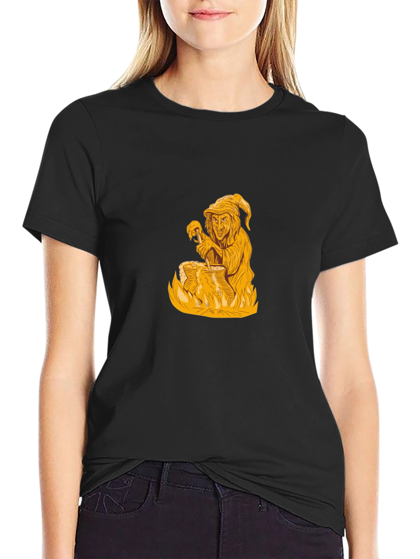Witch Brew Graphic Black T-Shirt