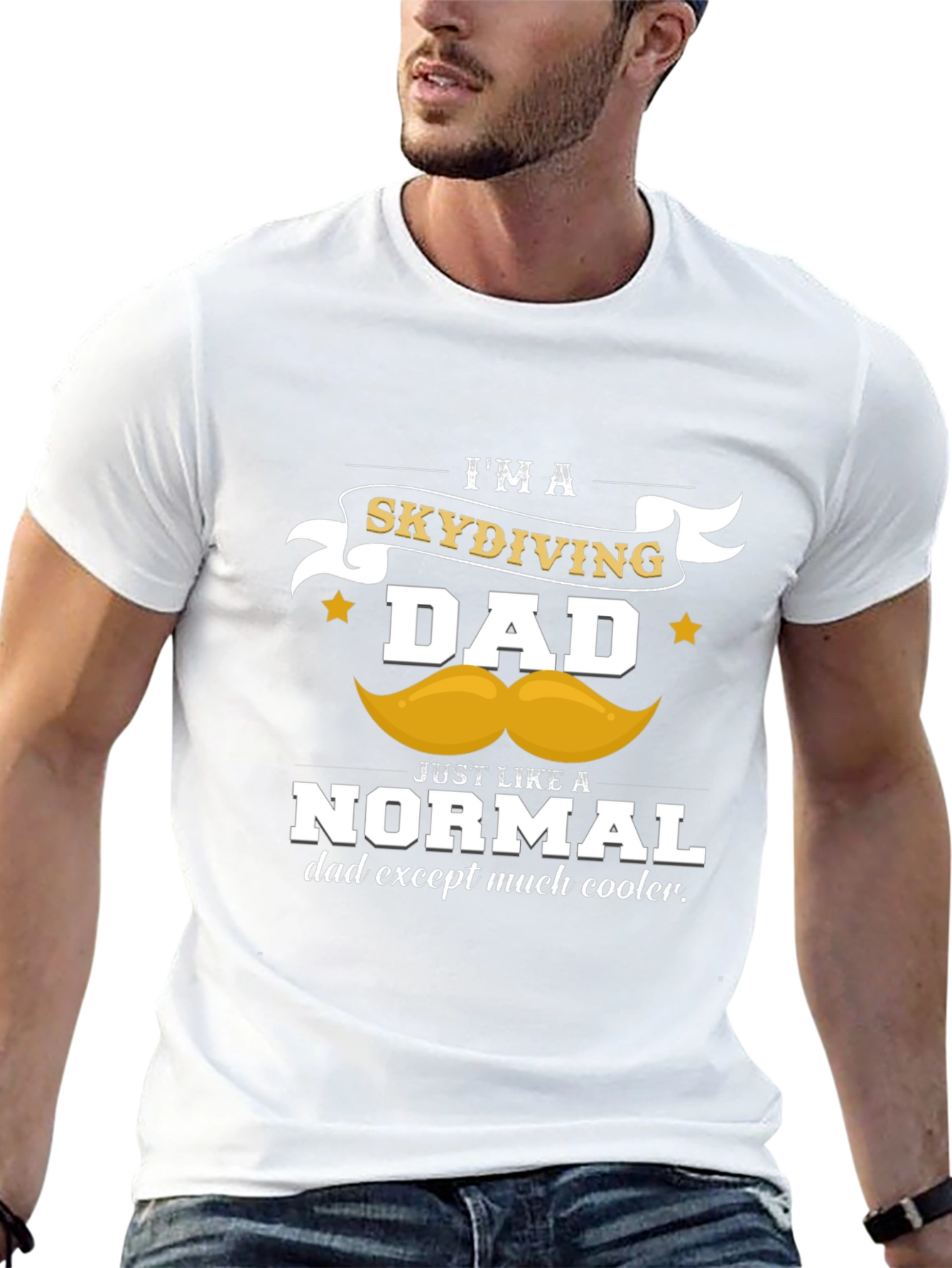 Skydiving Dad T-Shirt - Cool Dad Tee