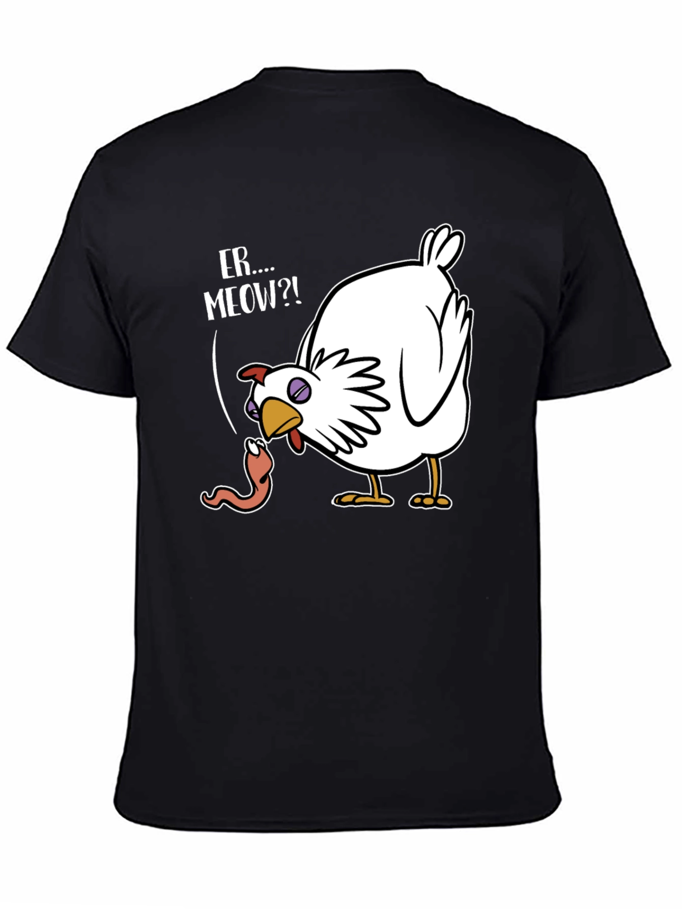 Funny Chicken Er...Meow?! Graphic T-Shirt