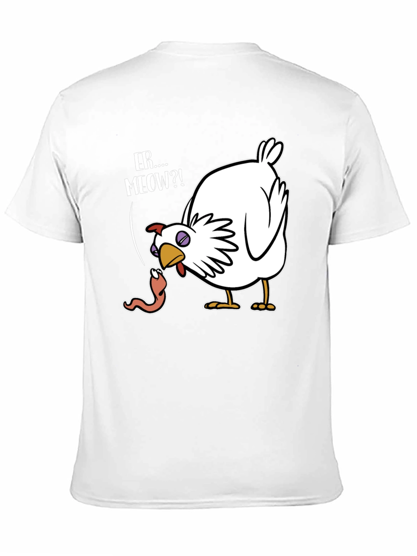 Funny Chicken Er...Meow?! Graphic T-Shirt