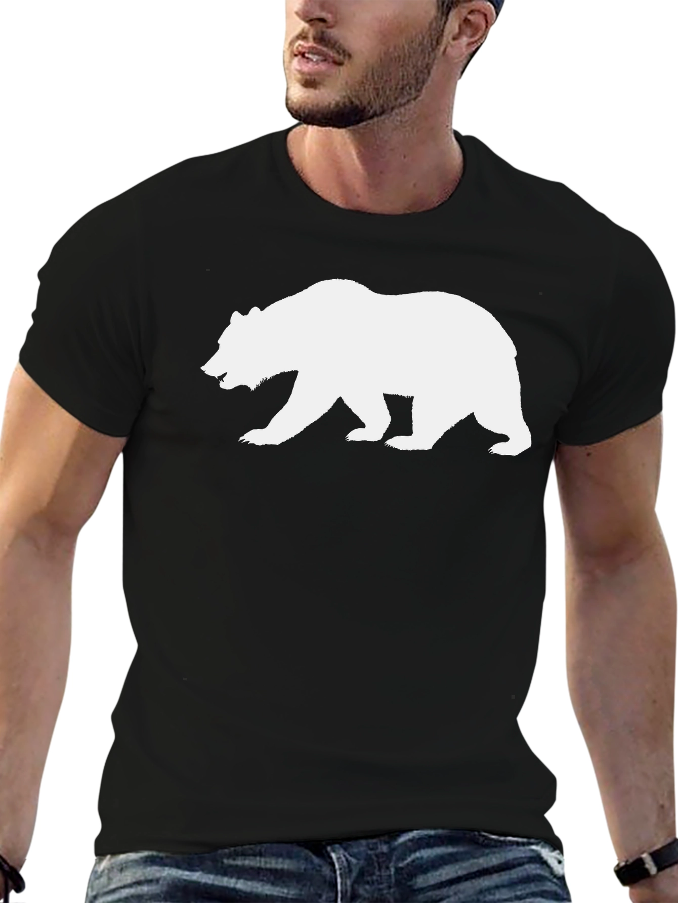 California Bear Graphic Tee - Mens Black T-Shirt