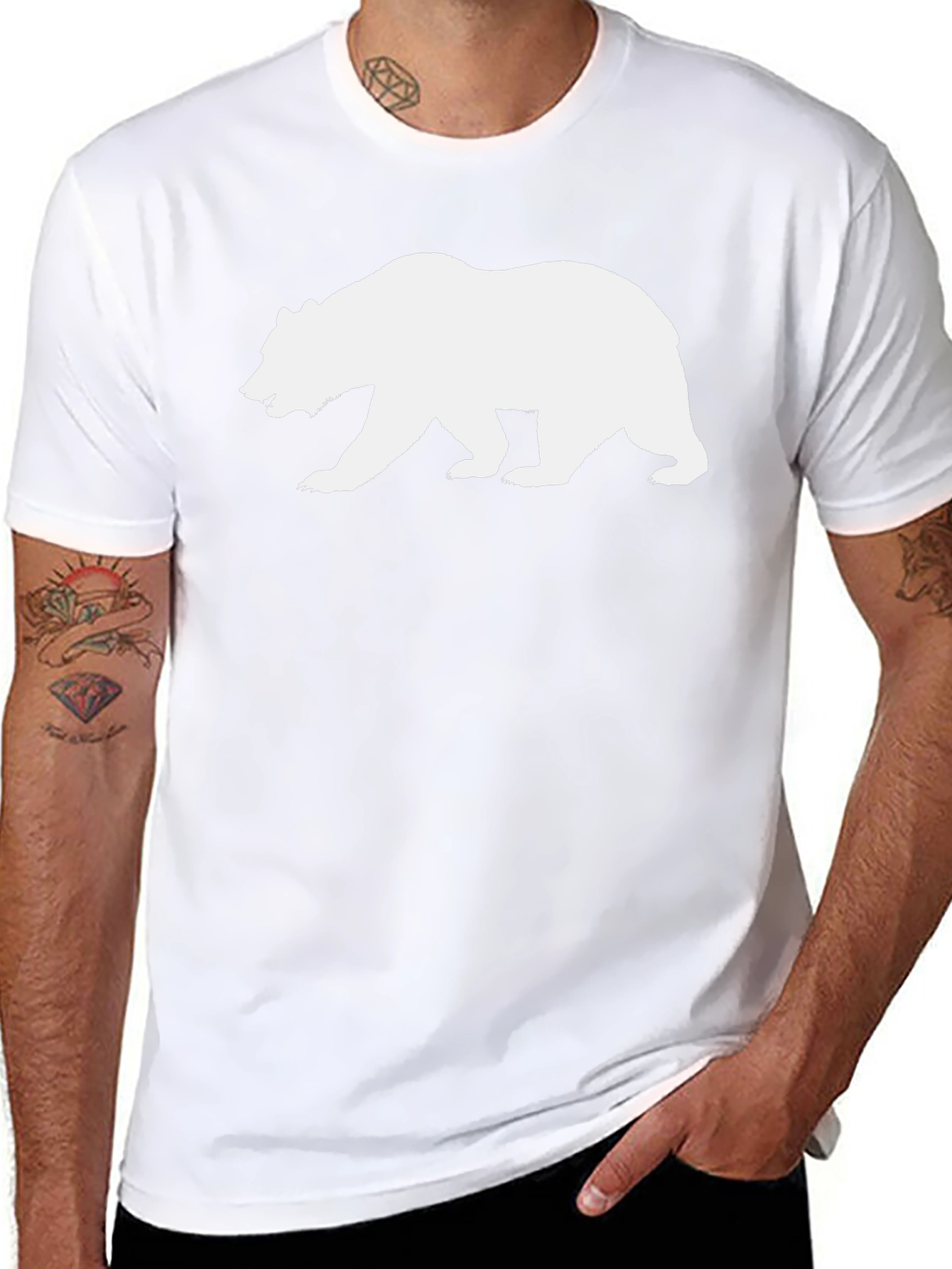 California Bear Graphic Tee - Mens Black T-Shirt