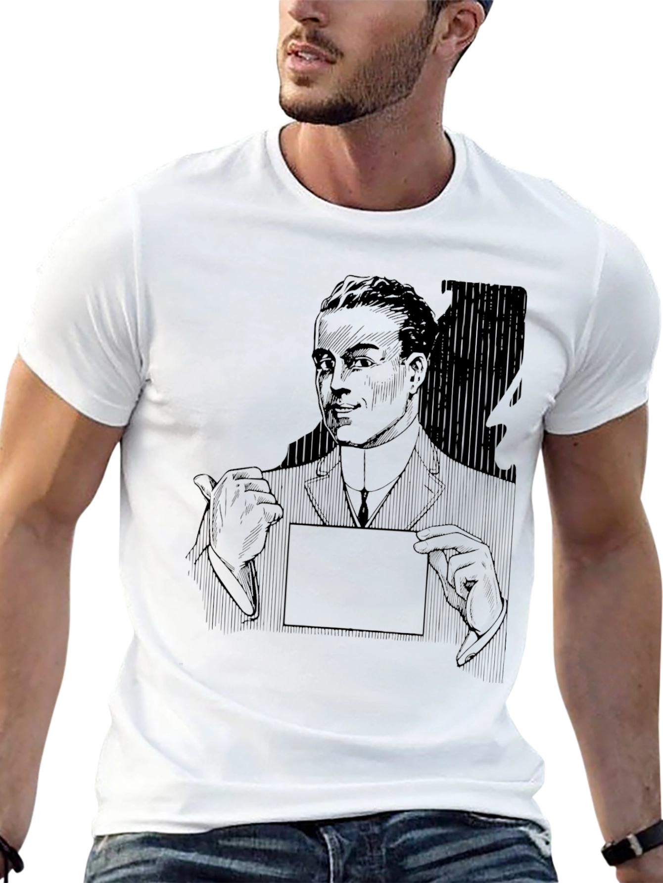 Retro Gangster Graphic Tee - Classic Style T-Shirt