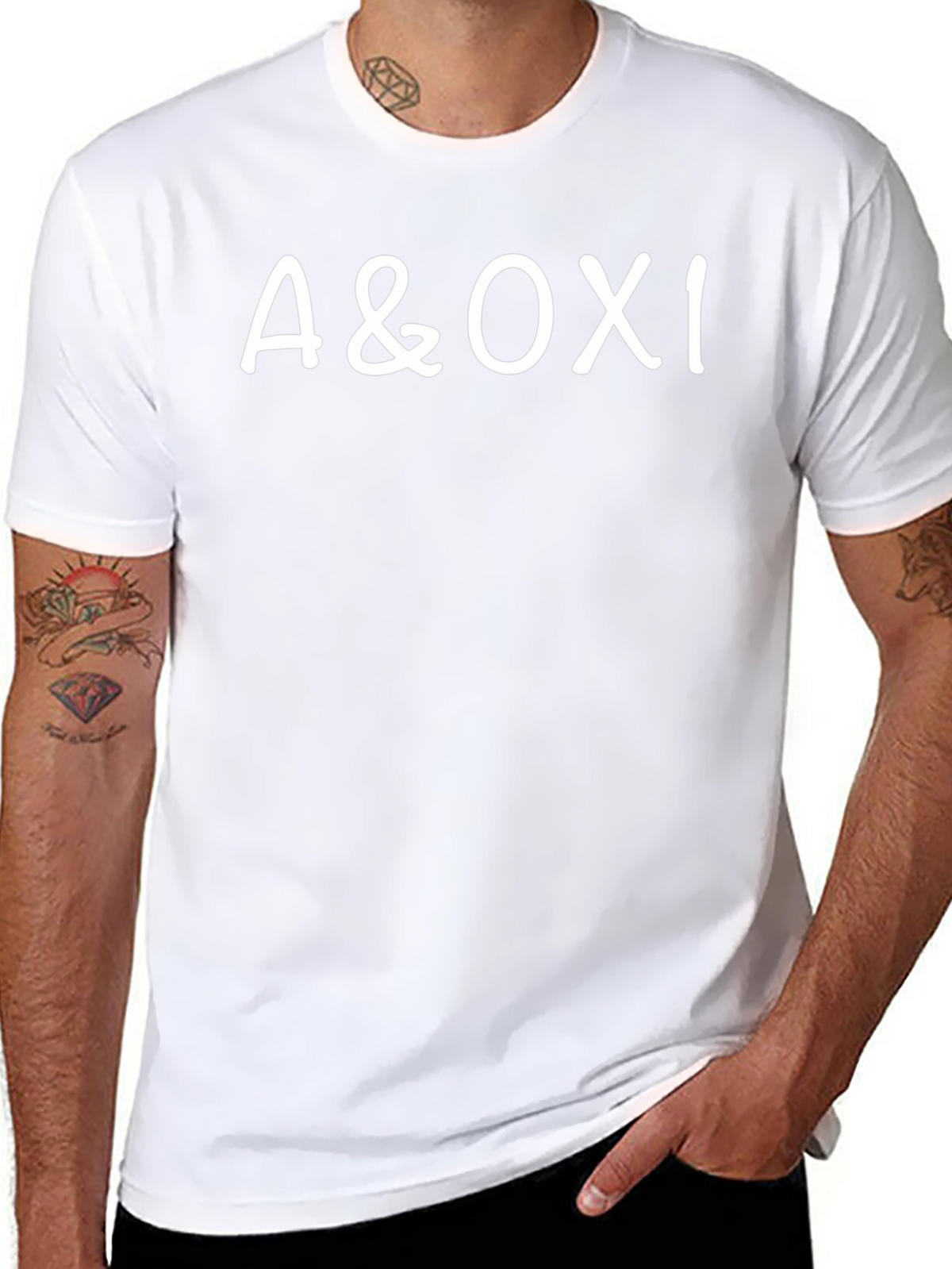 A&OXI Black T-Shirt Casual Wear
