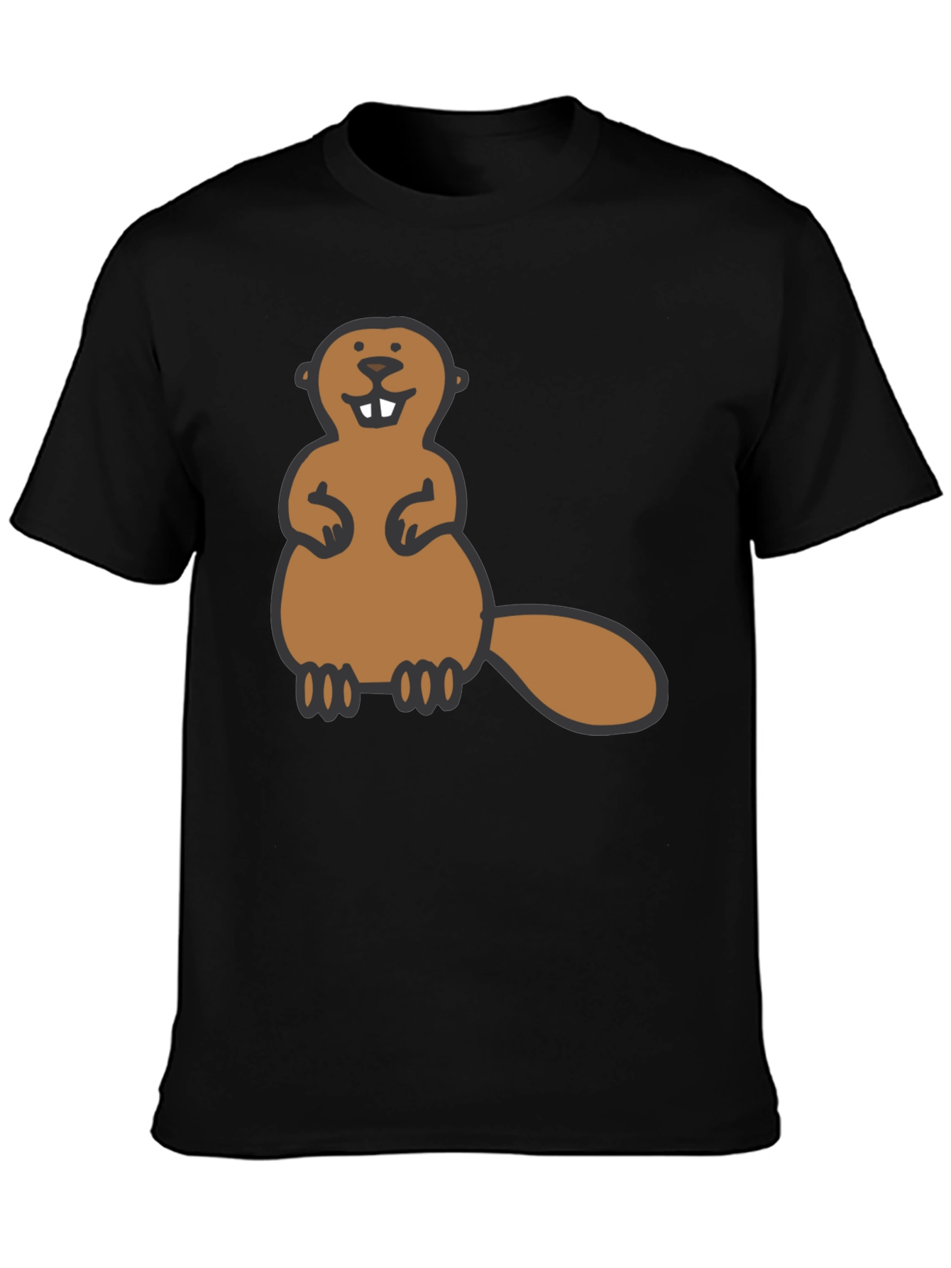 Beaver Graphic Black Tee