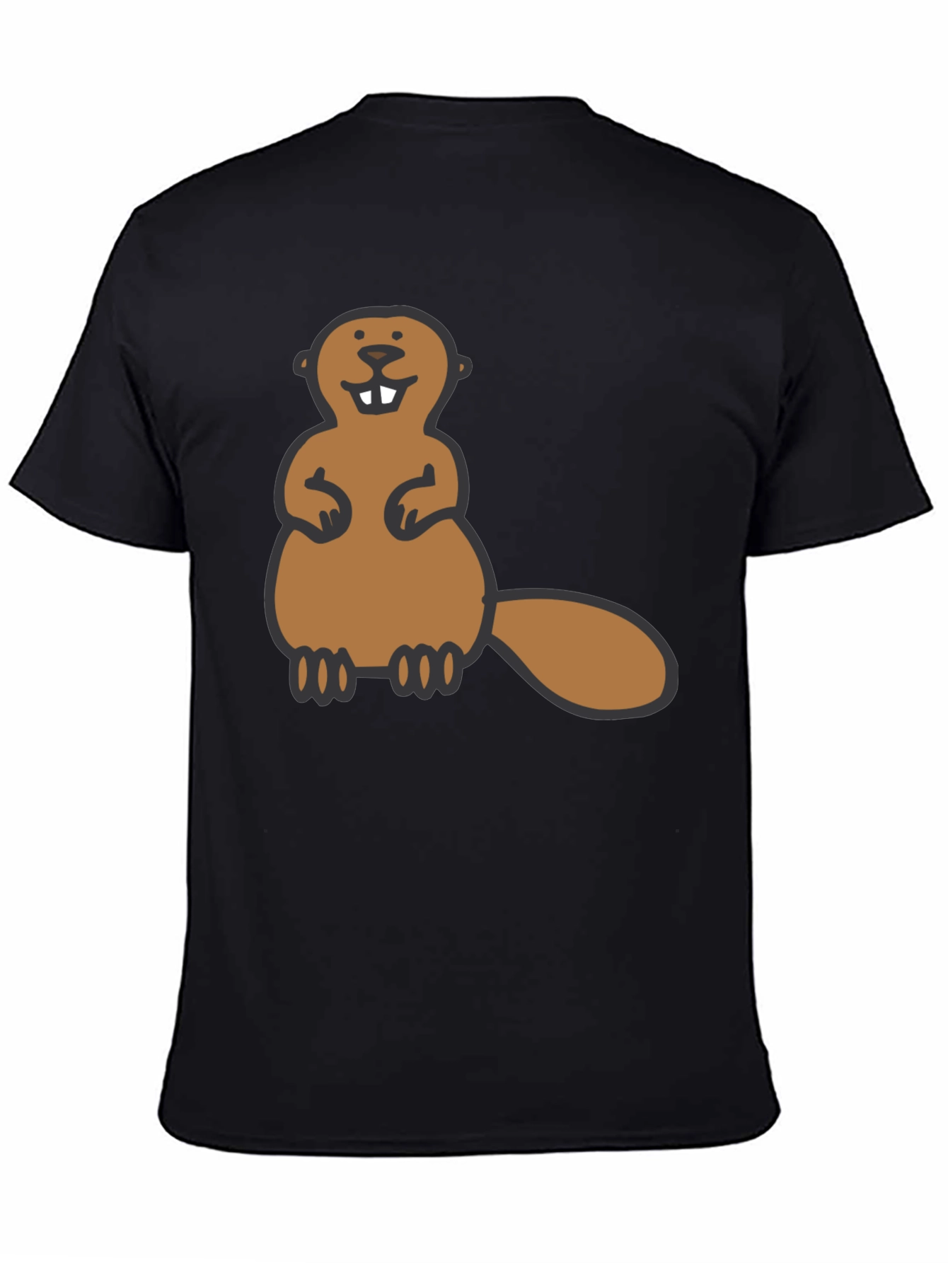 Beaver Graphic Black Tee