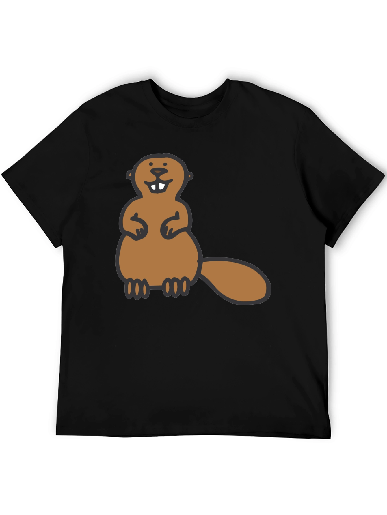 Beaver Graphic Black Tee