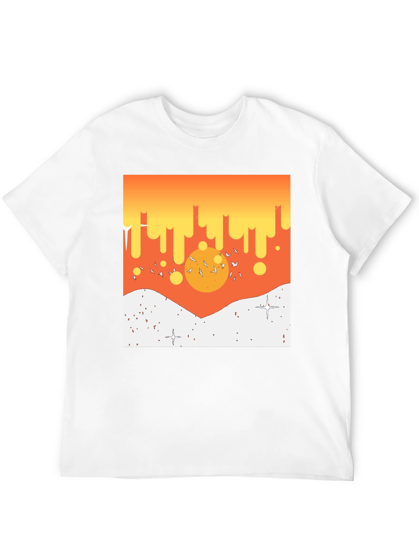 Sunset Scene Graphic Print T-Shirt