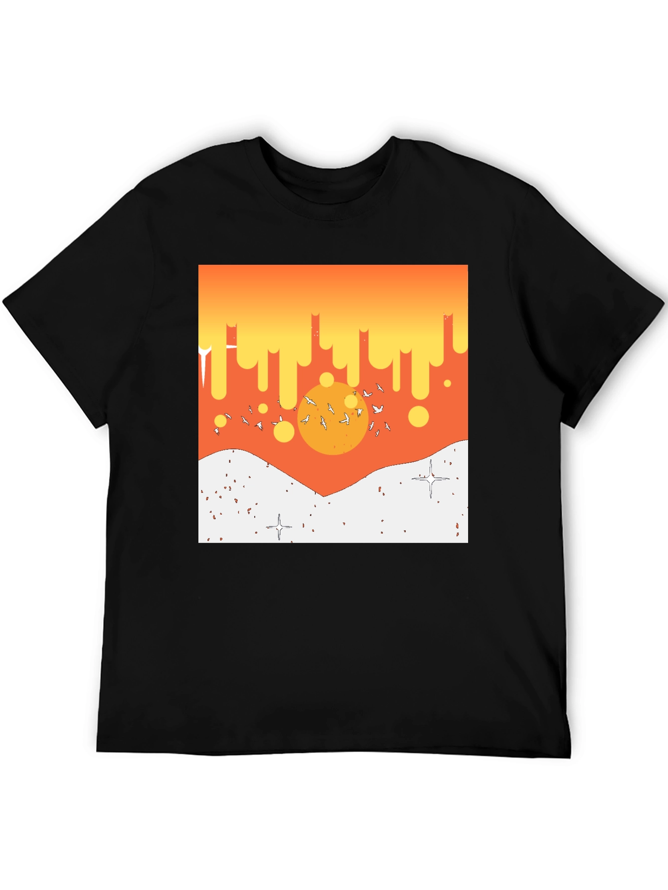 Sunset Scene Graphic Print T-Shirt