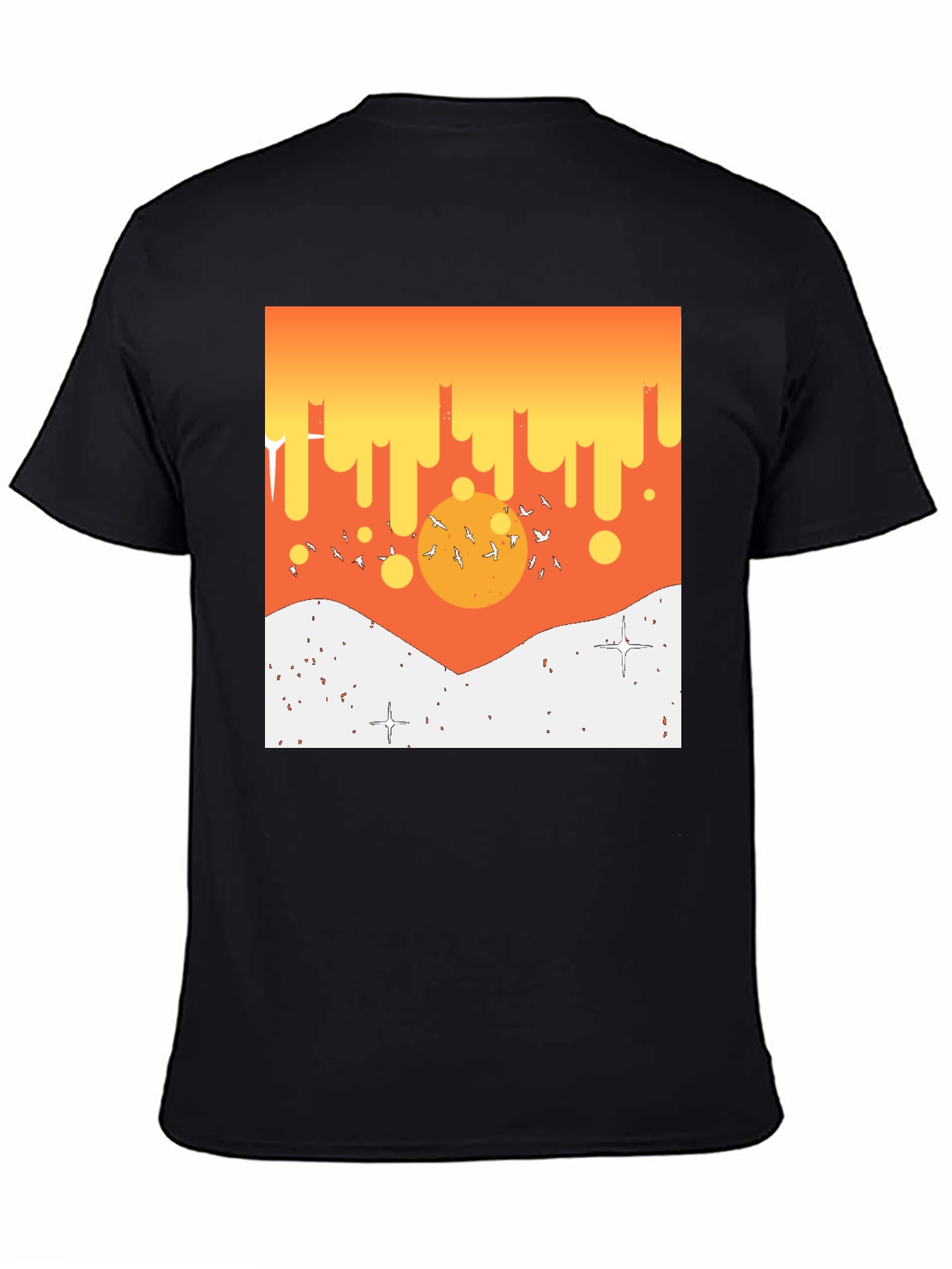 Sunset Scene Graphic Print T-Shirt