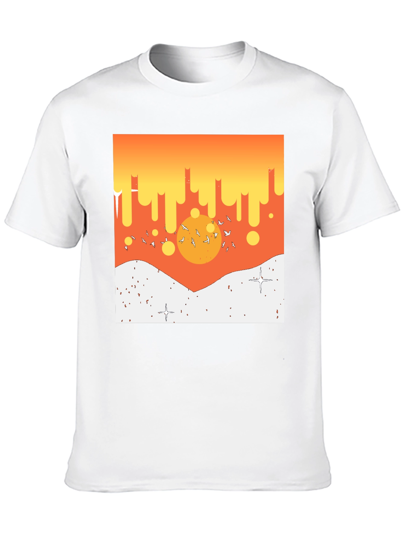 Sunset Scene Graphic Print T-Shirt