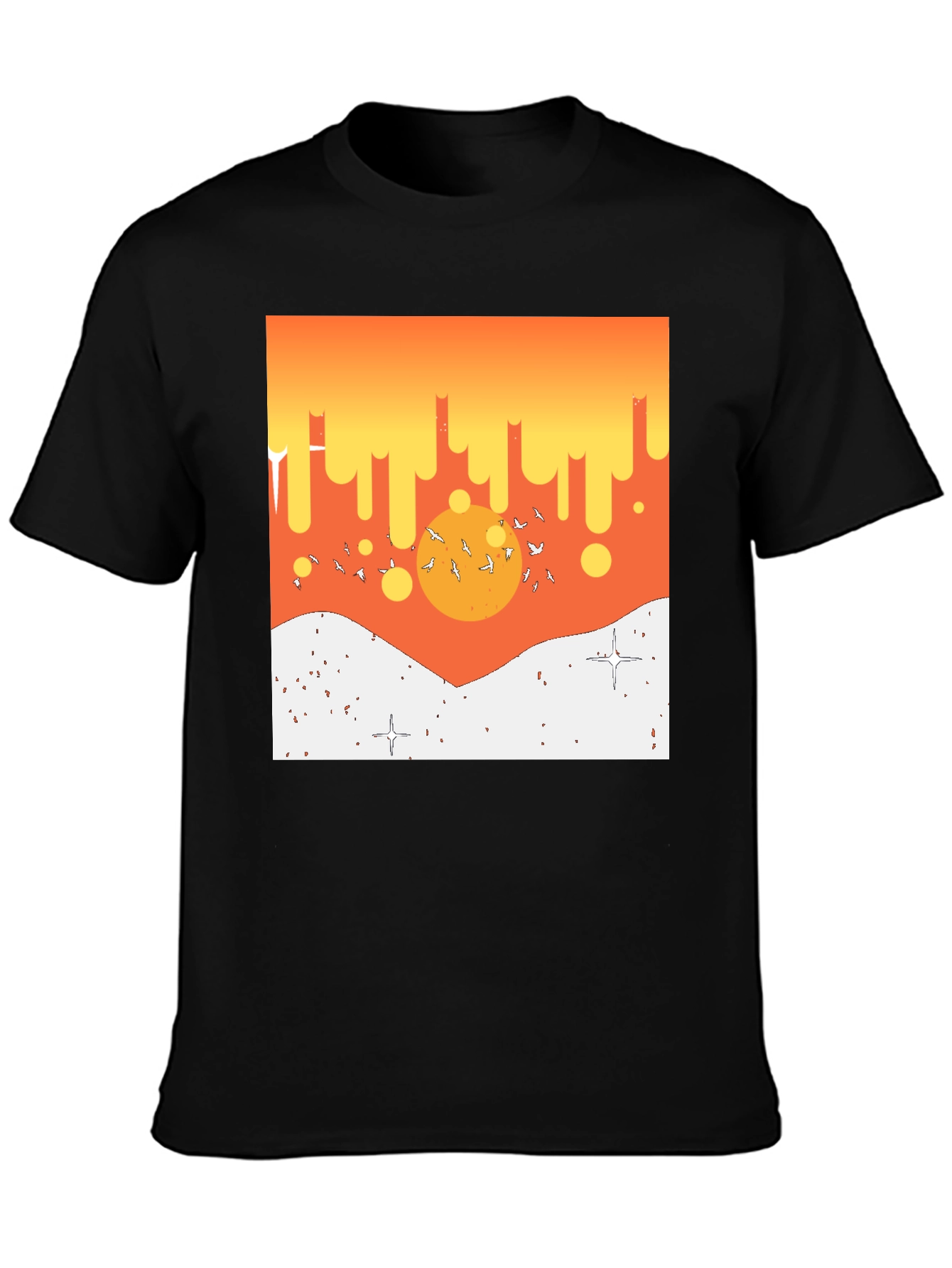 Sunset Scene Graphic Print T-Shirt