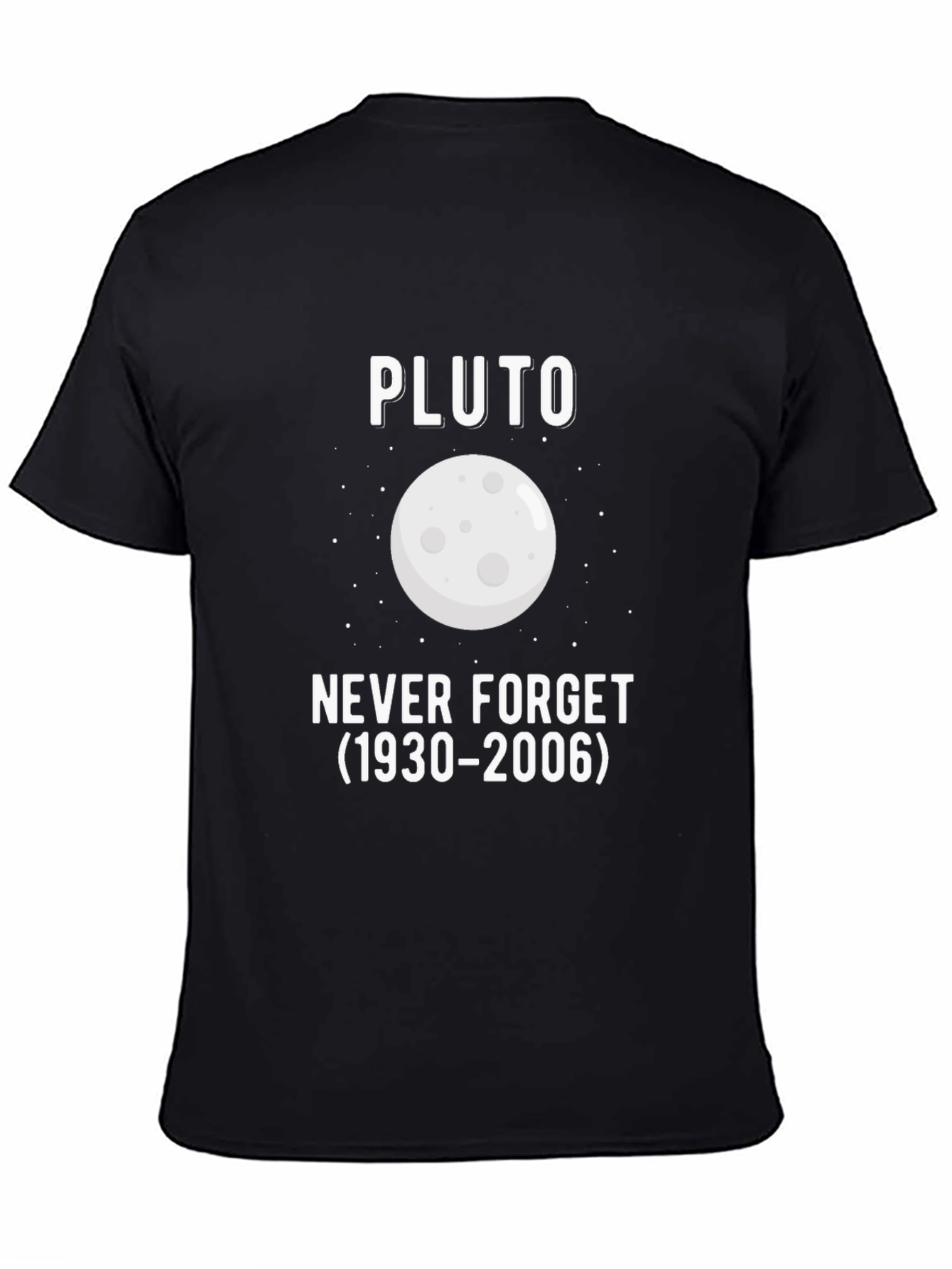 Pluto Never Forget Black T-Shirt