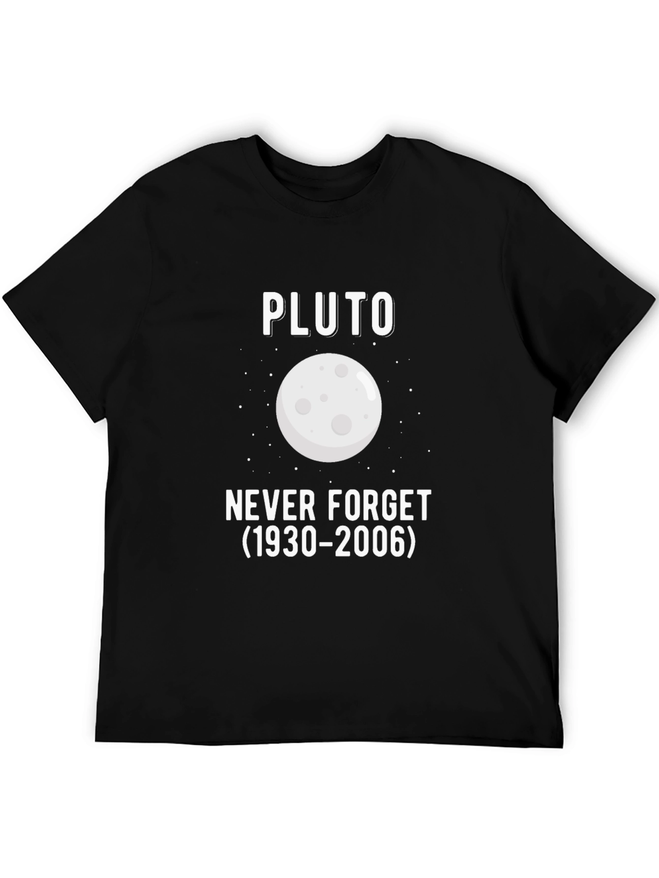 Pluto Never Forget Black T-Shirt