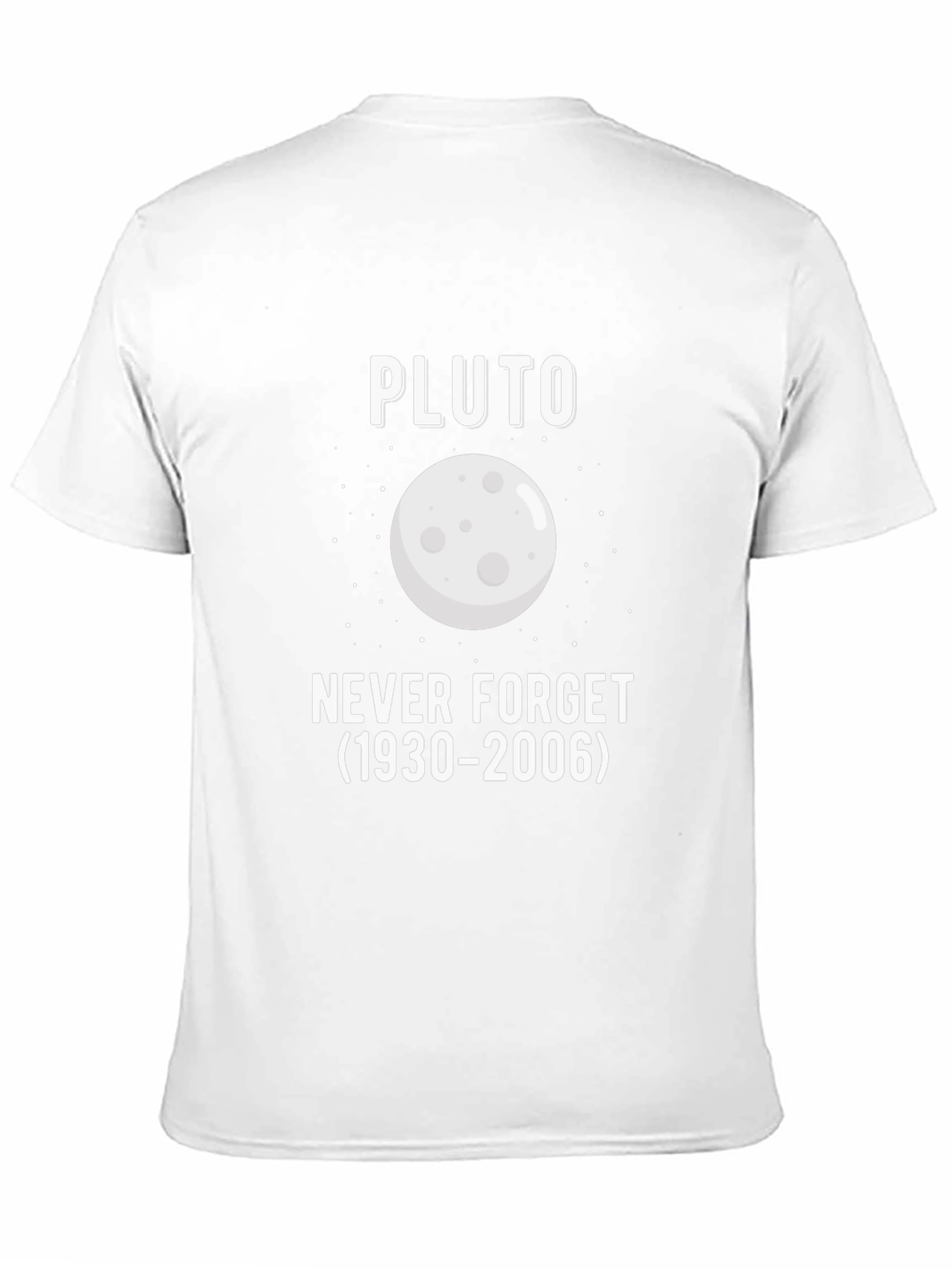 Pluto Never Forget Black T-Shirt