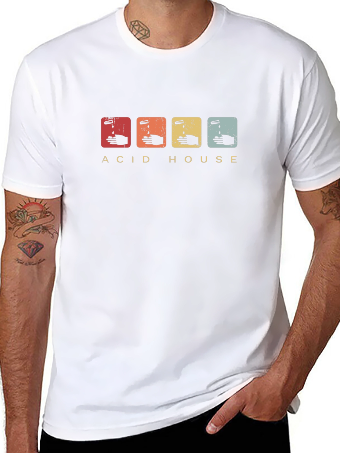Acid House Graphic Tee - Retro Style