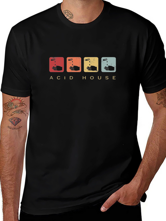 Acid House Graphic Tee - Retro Style