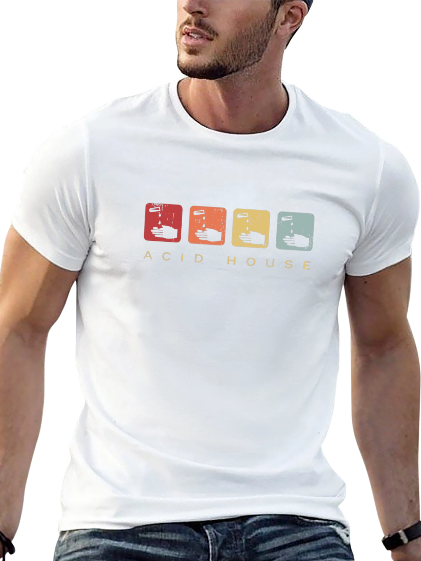 Acid House Graphic Tee - Retro Style