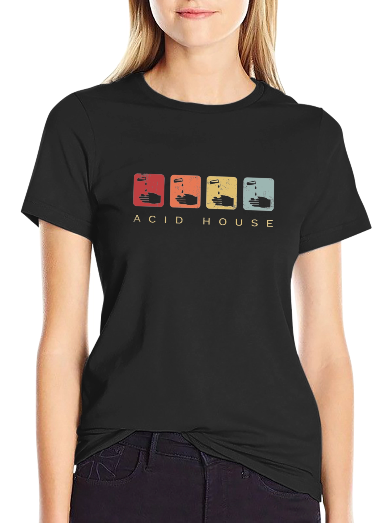 Acid House Graphic Tee - Retro Style