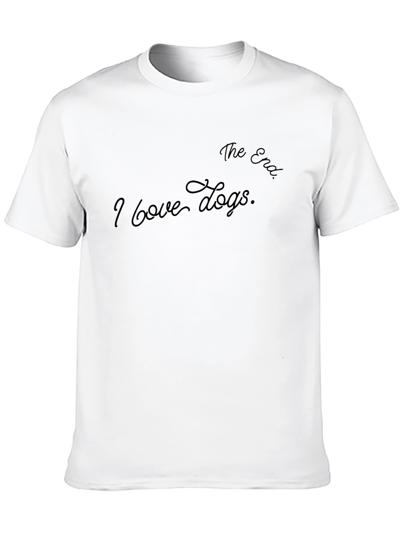 I Love Dogs Black Graphic Tee