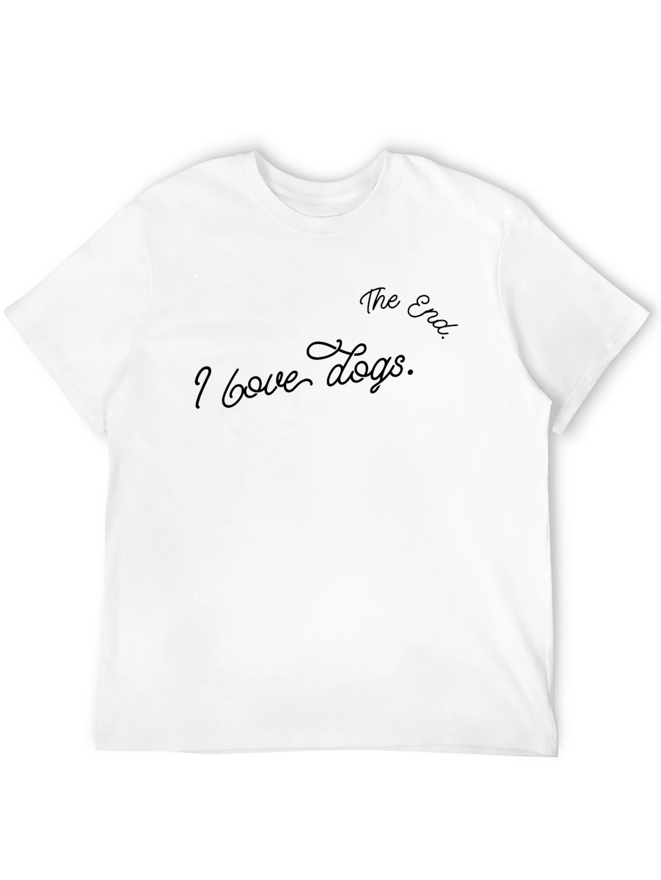 I Love Dogs Black Graphic Tee