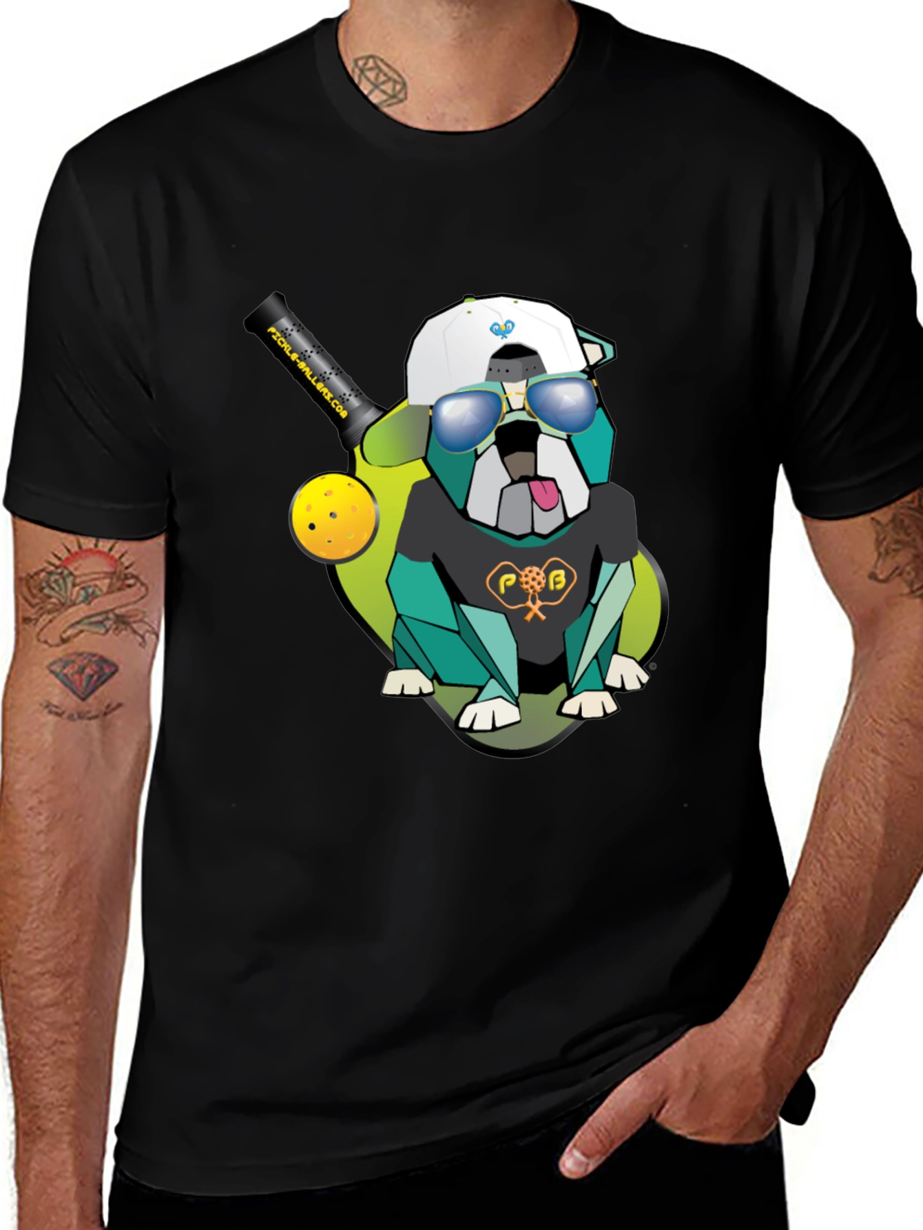 Pickleball Bulldog Graphic Tee