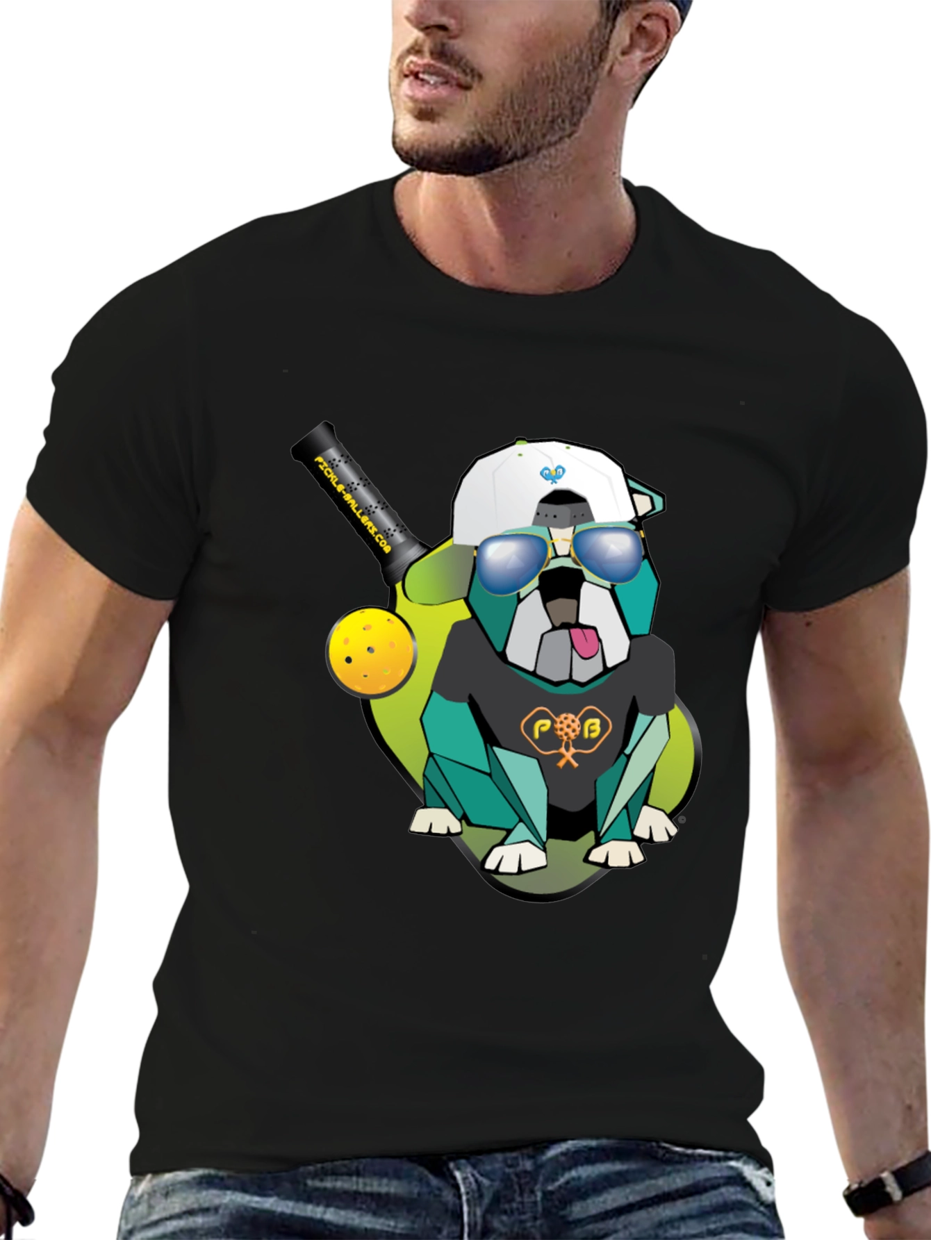 Pickleball Bulldog Graphic Tee