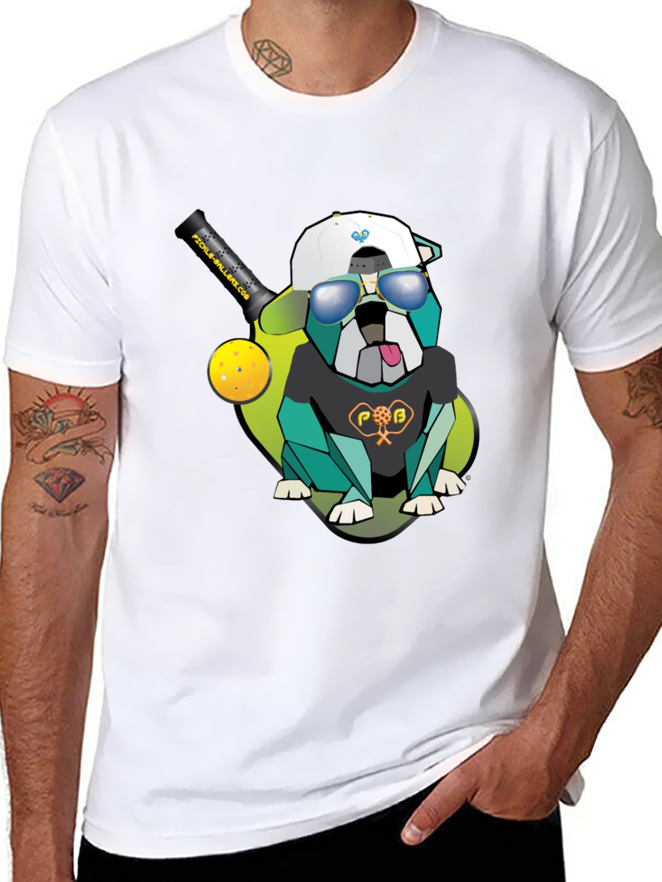 Pickleball Bulldog Graphic Tee