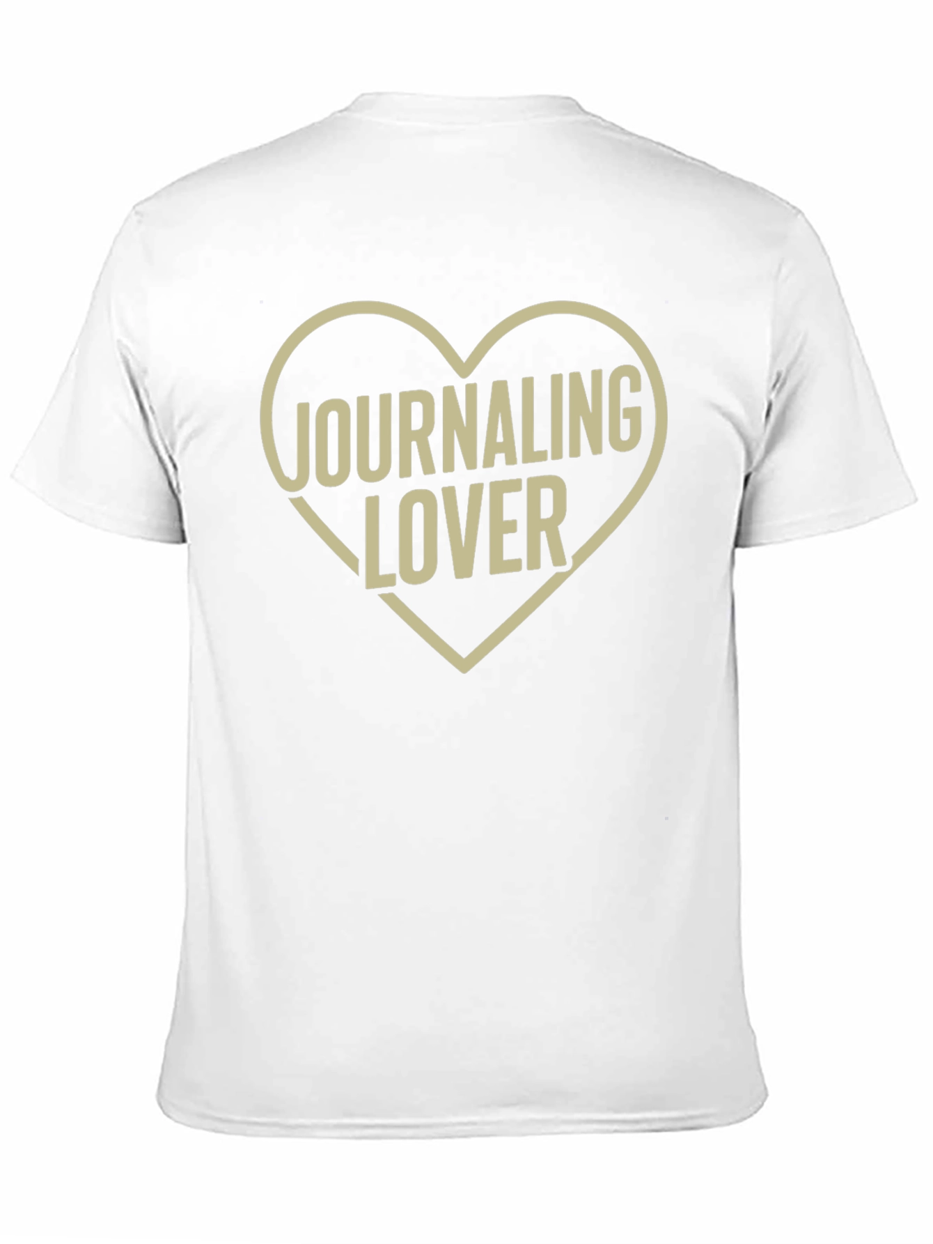 Journaling Lover Heart T-Shirt - Black Cotton Tee