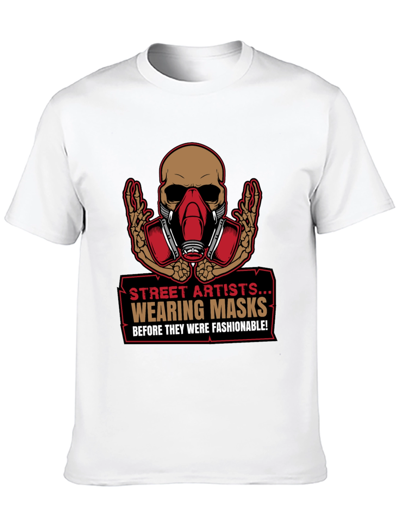 Street Artist Mask T-Shirt - Edgy Graphic Tee