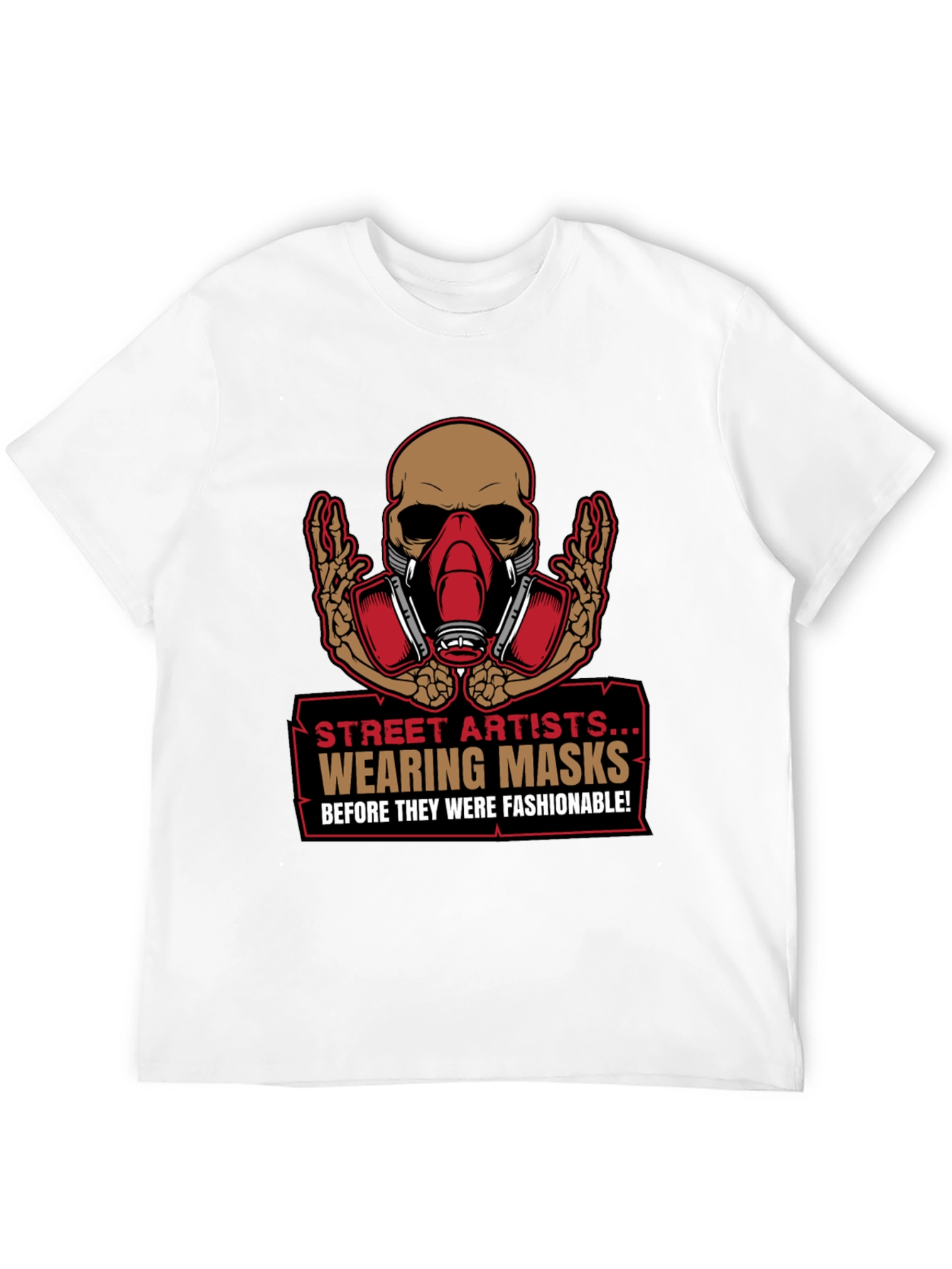 Street Artist Mask T-Shirt - Edgy Graphic Tee