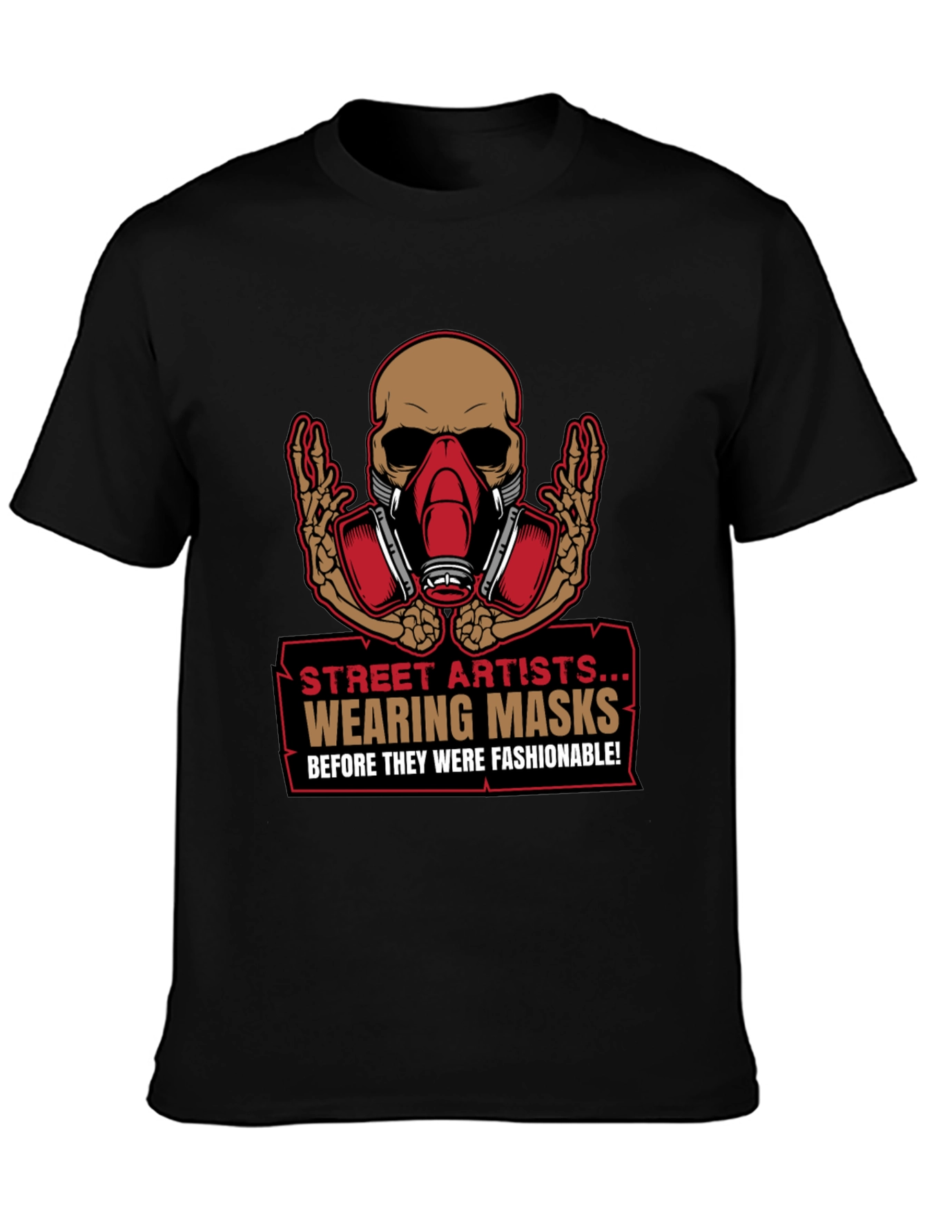 Street Artist Mask T-Shirt - Edgy Graphic Tee
