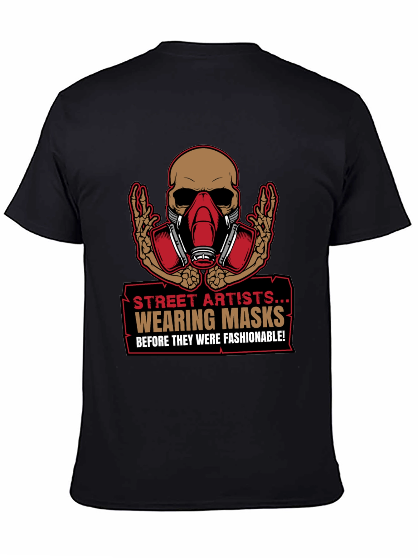 Street Artist Mask T-Shirt - Edgy Graphic Tee
