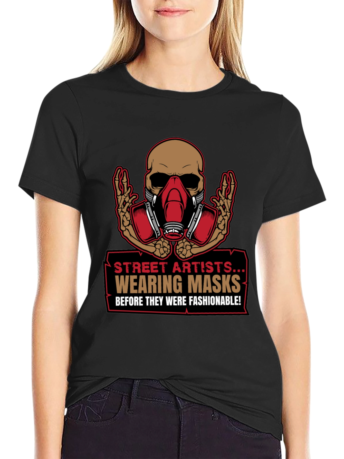 Street Artist Mask T-Shirt - Edgy Graphic Tee