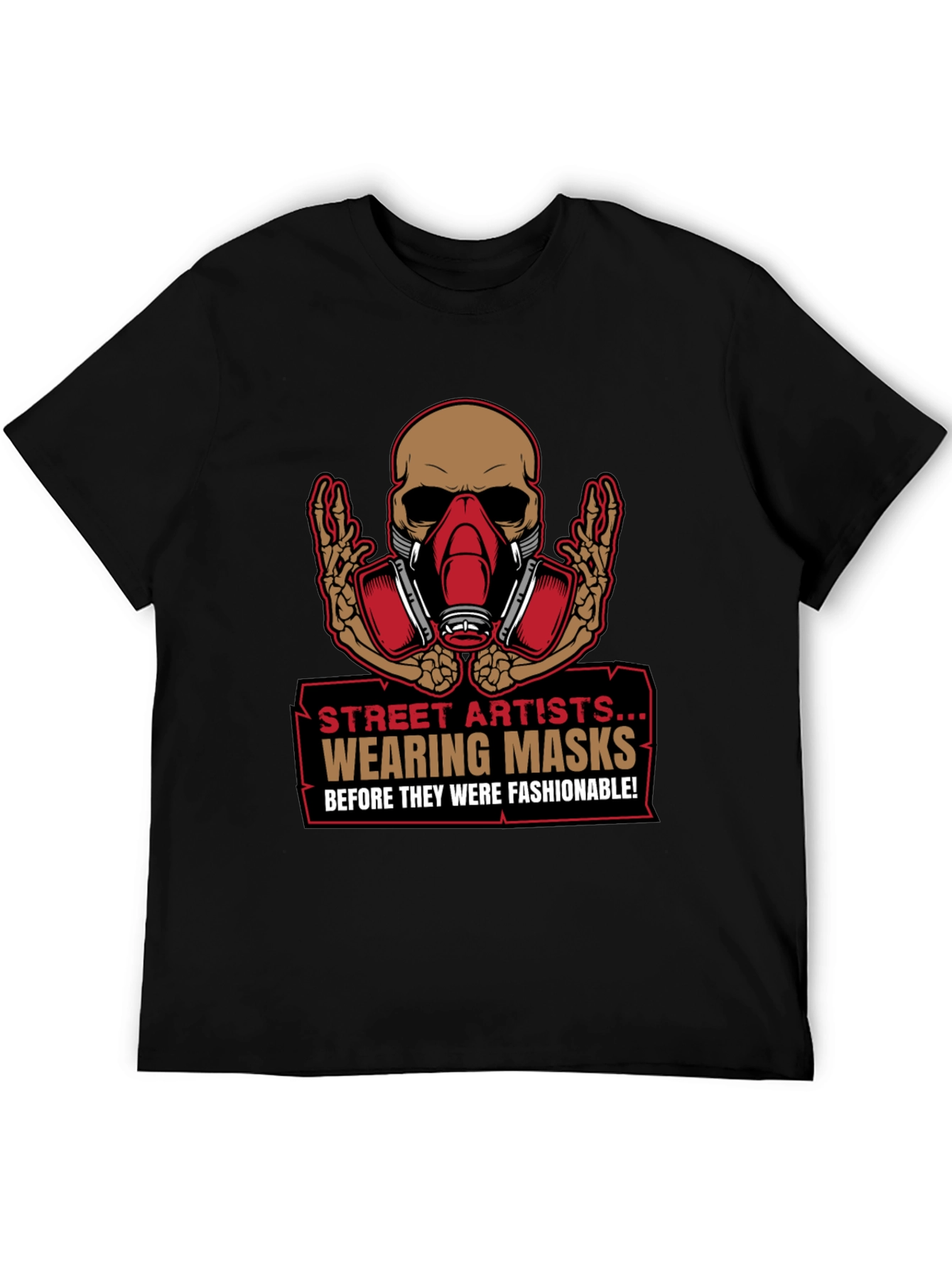 Street Artist Mask T-Shirt - Edgy Graphic Tee