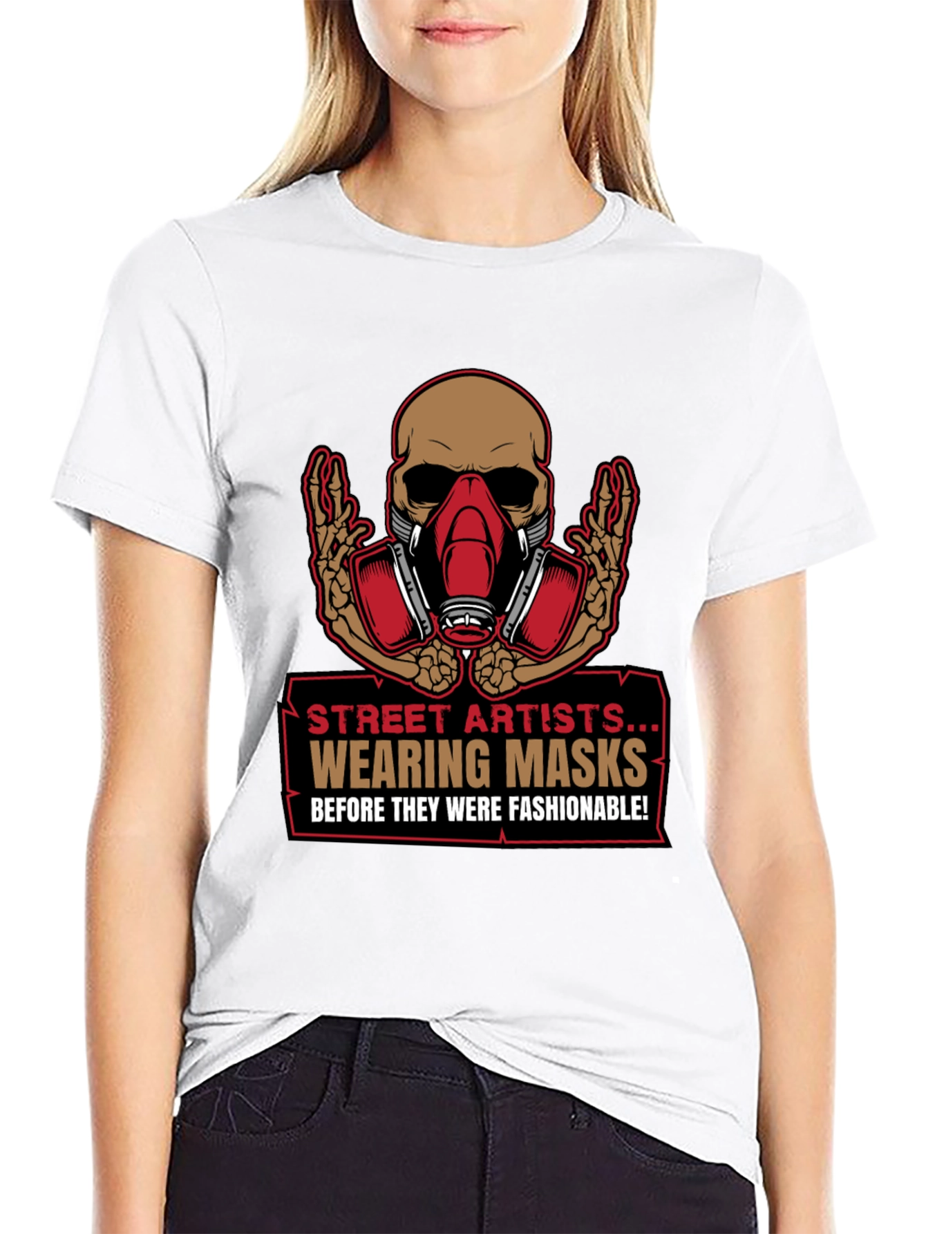 Street Artist Mask T-Shirt - Edgy Graphic Tee