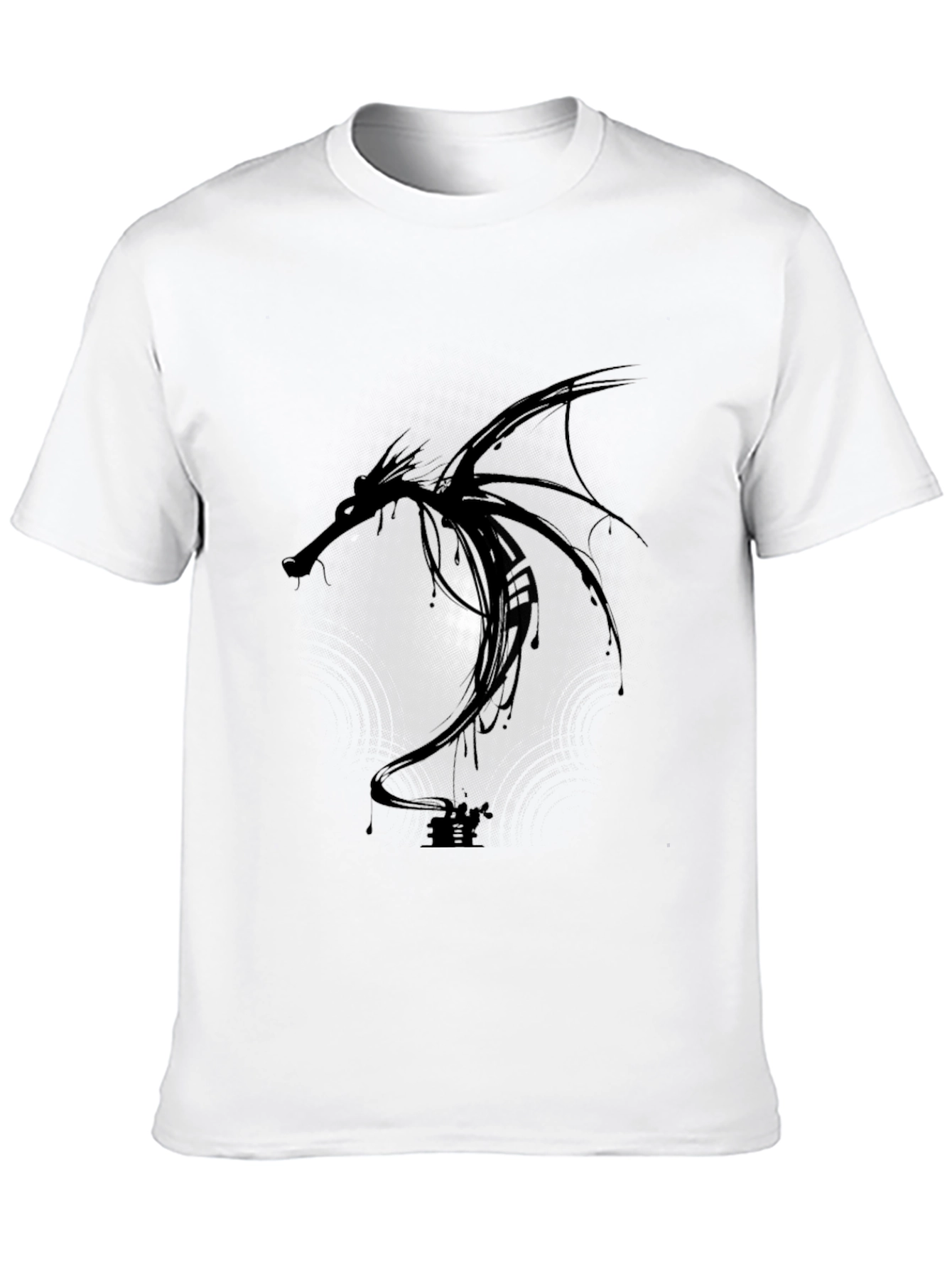 Dragon Graphic Black Tee - Modern Style