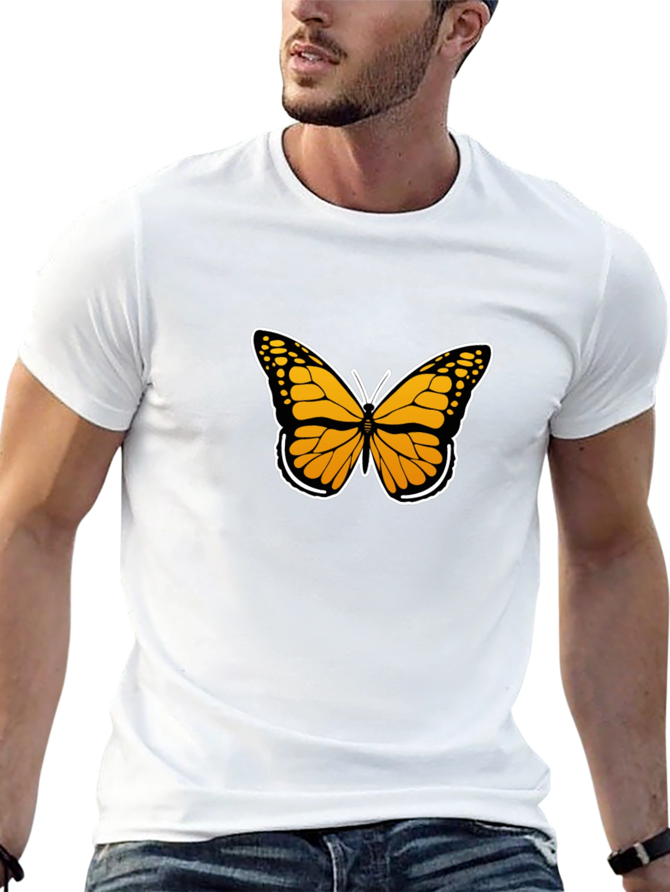 Butterfly Graphic T-Shirt - Black