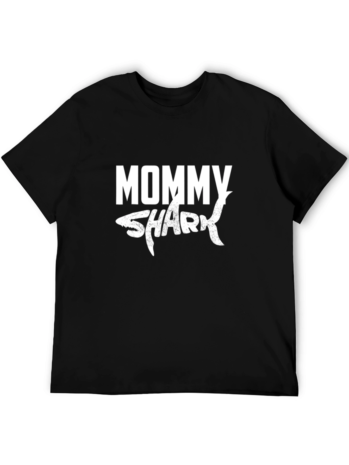 Mommy Shark Graphic Tee - Black Unisex Shirt