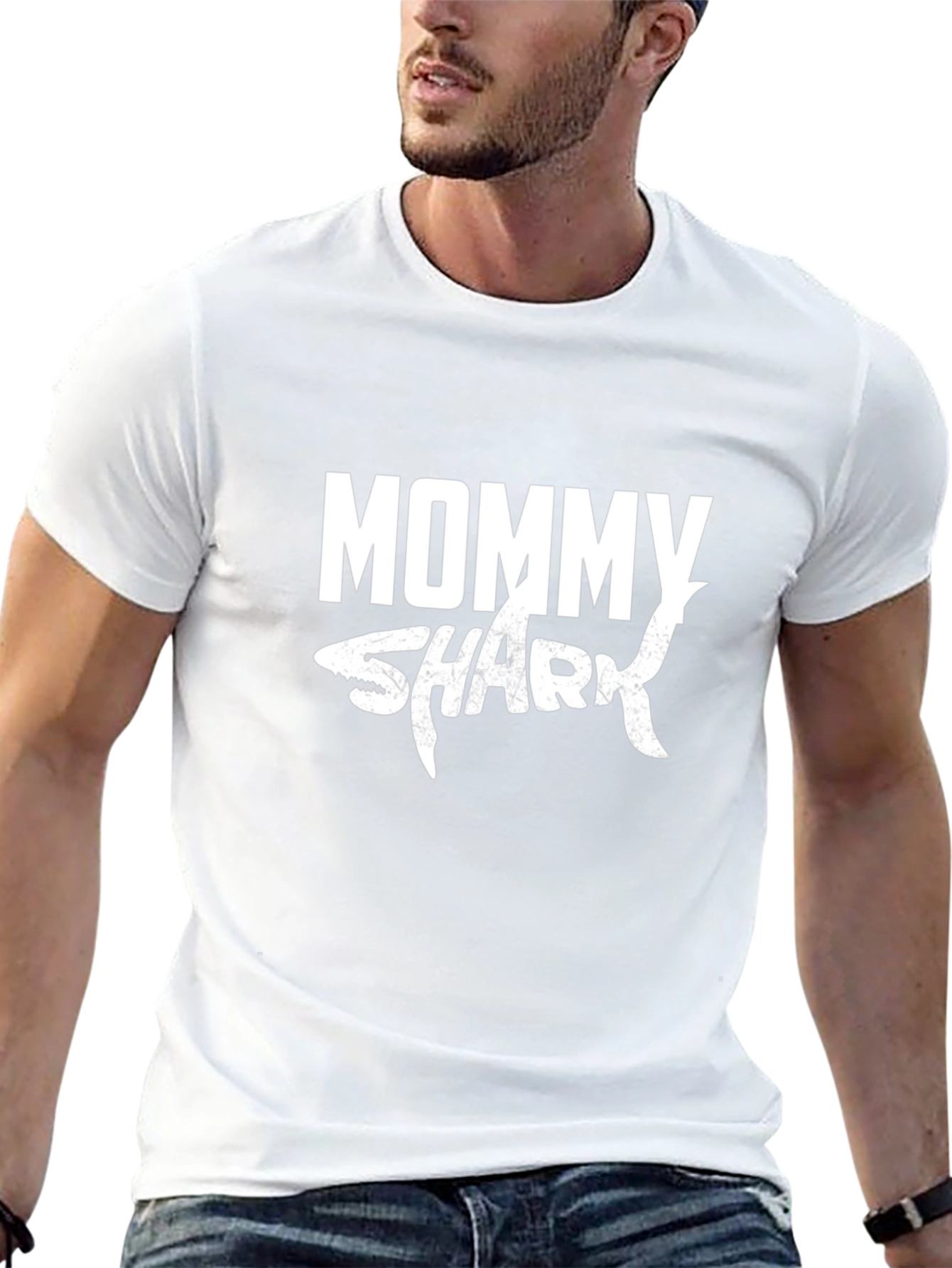 Mommy Shark Graphic Tee - Black Unisex Shirt