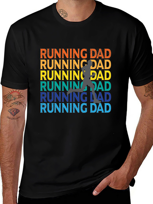 Running Dad T-Shirt - Retro Runner Tee for Fathers