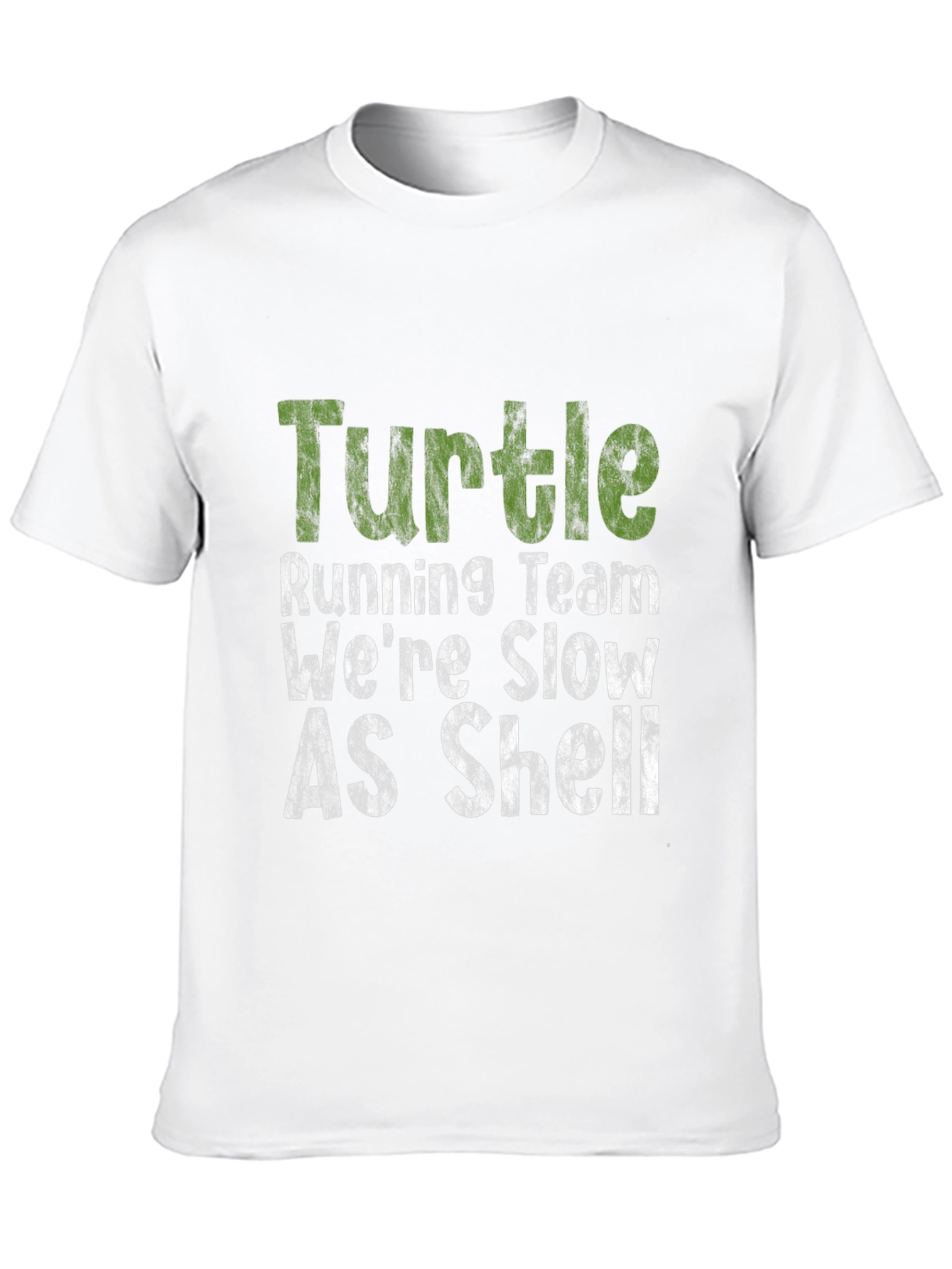 Turtle Running Team Funny Graphic T-Shirt