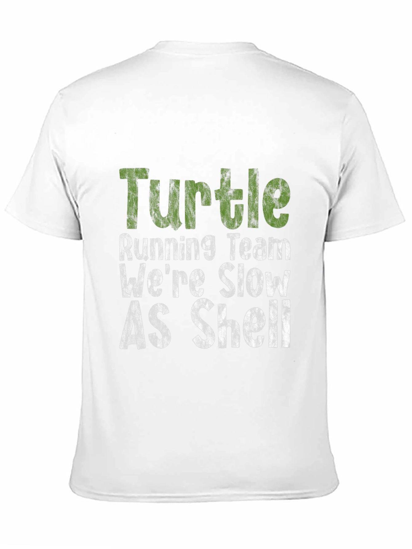 Turtle Running Team Funny Graphic T-Shirt