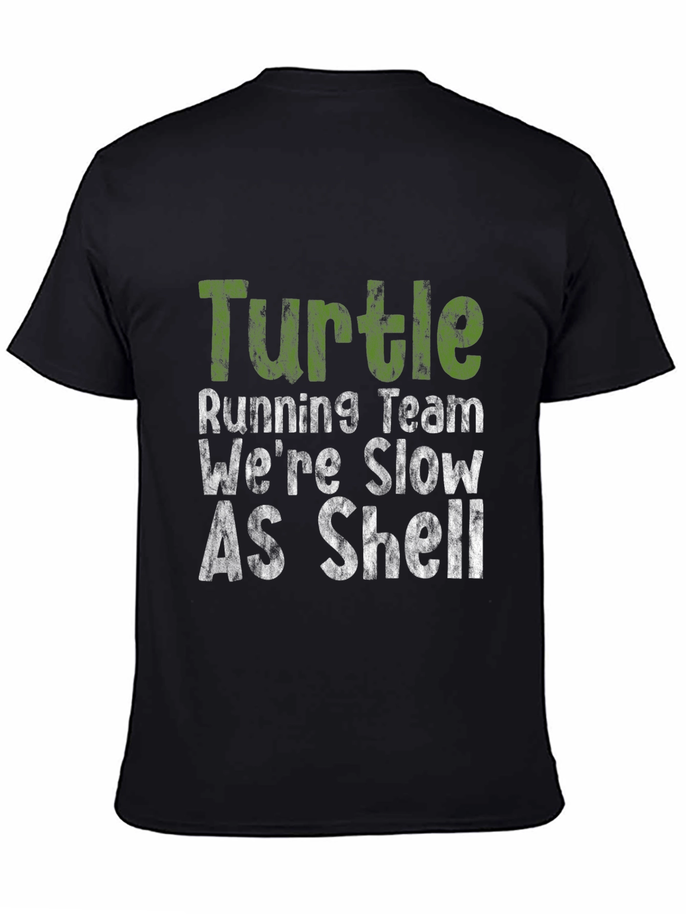 Turtle Running Team Funny Graphic T-Shirt