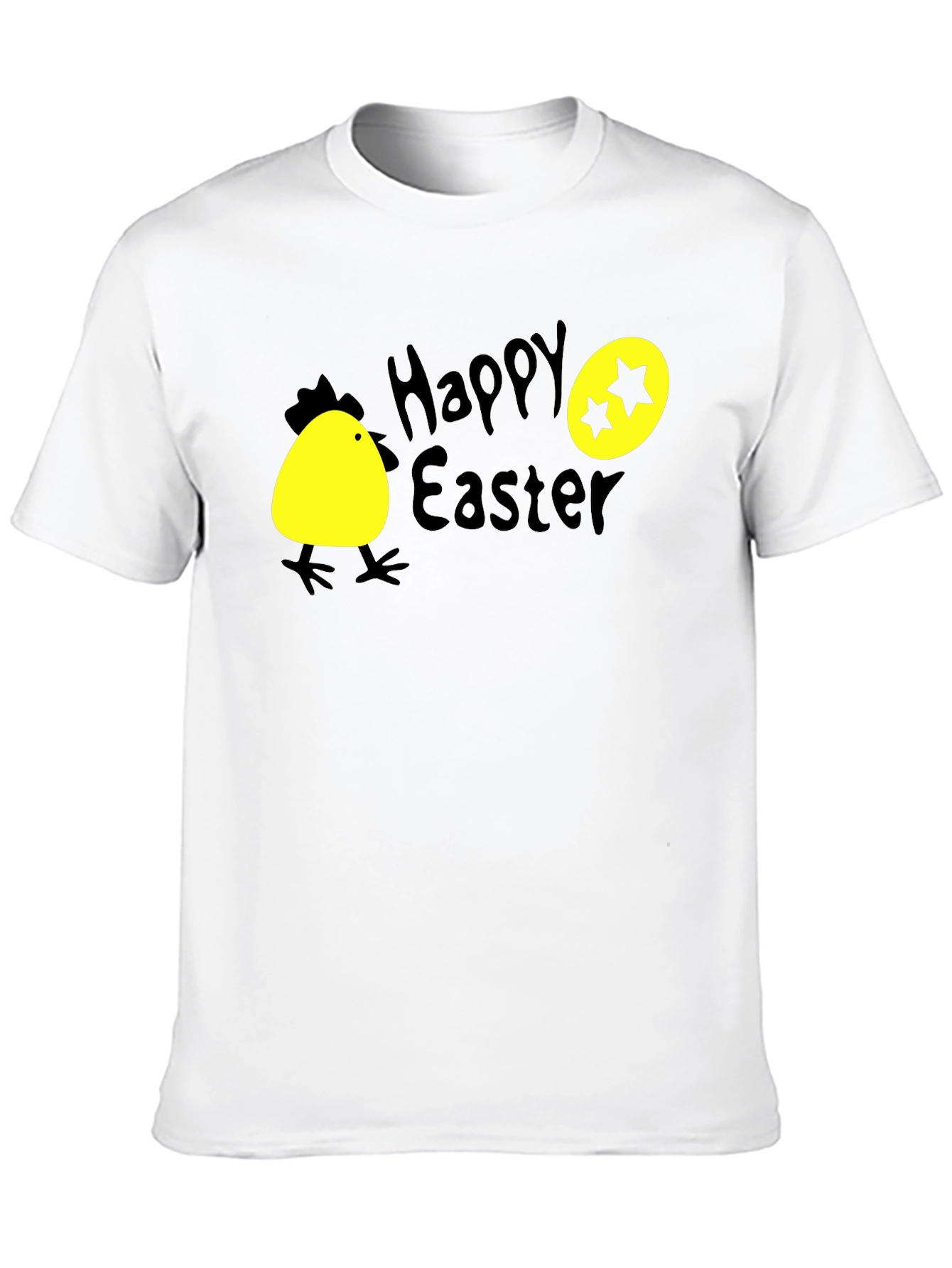 Happy Easter T-Shirt with Chick and Egg Design