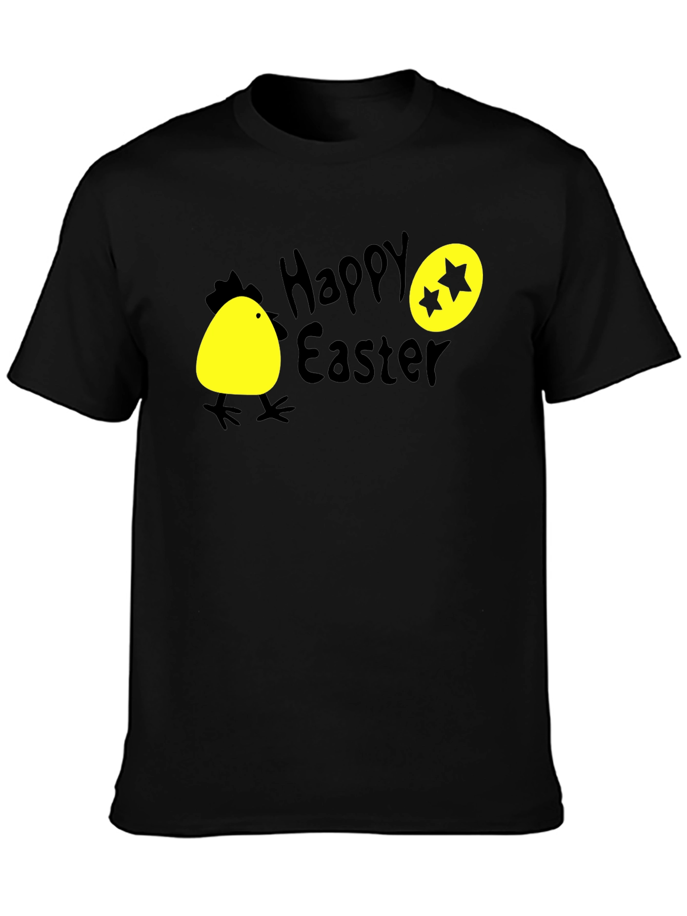 Happy Easter T-Shirt with Chick and Egg Design