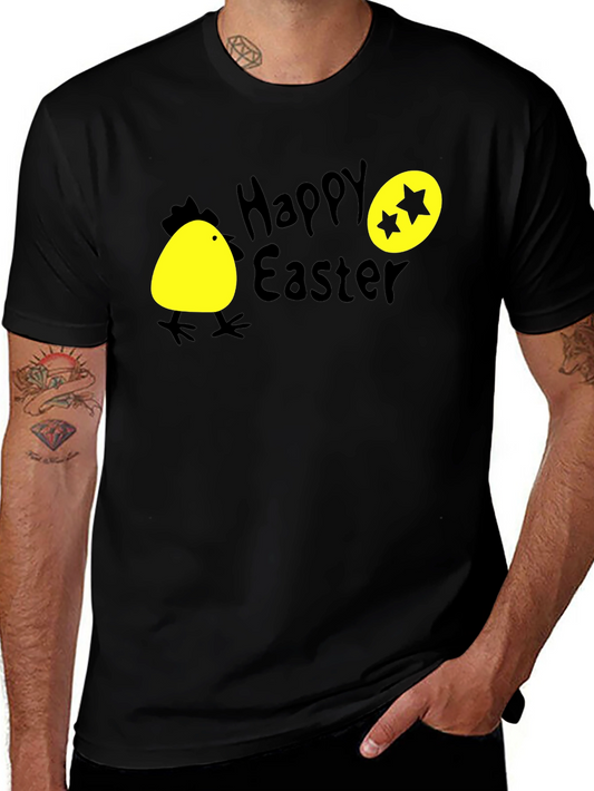 Happy Easter T-Shirt with Chick and Egg Design
