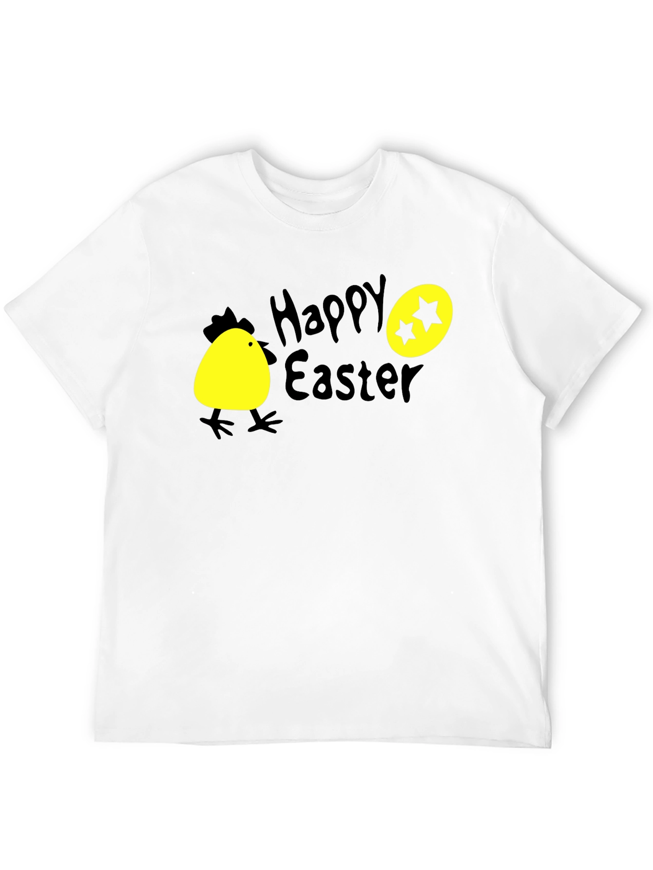 Happy Easter T-Shirt with Chick and Egg Design